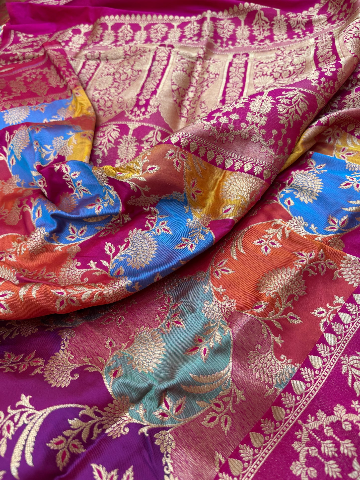 Pure Banarasi Katan Silk Rangkaat Saree