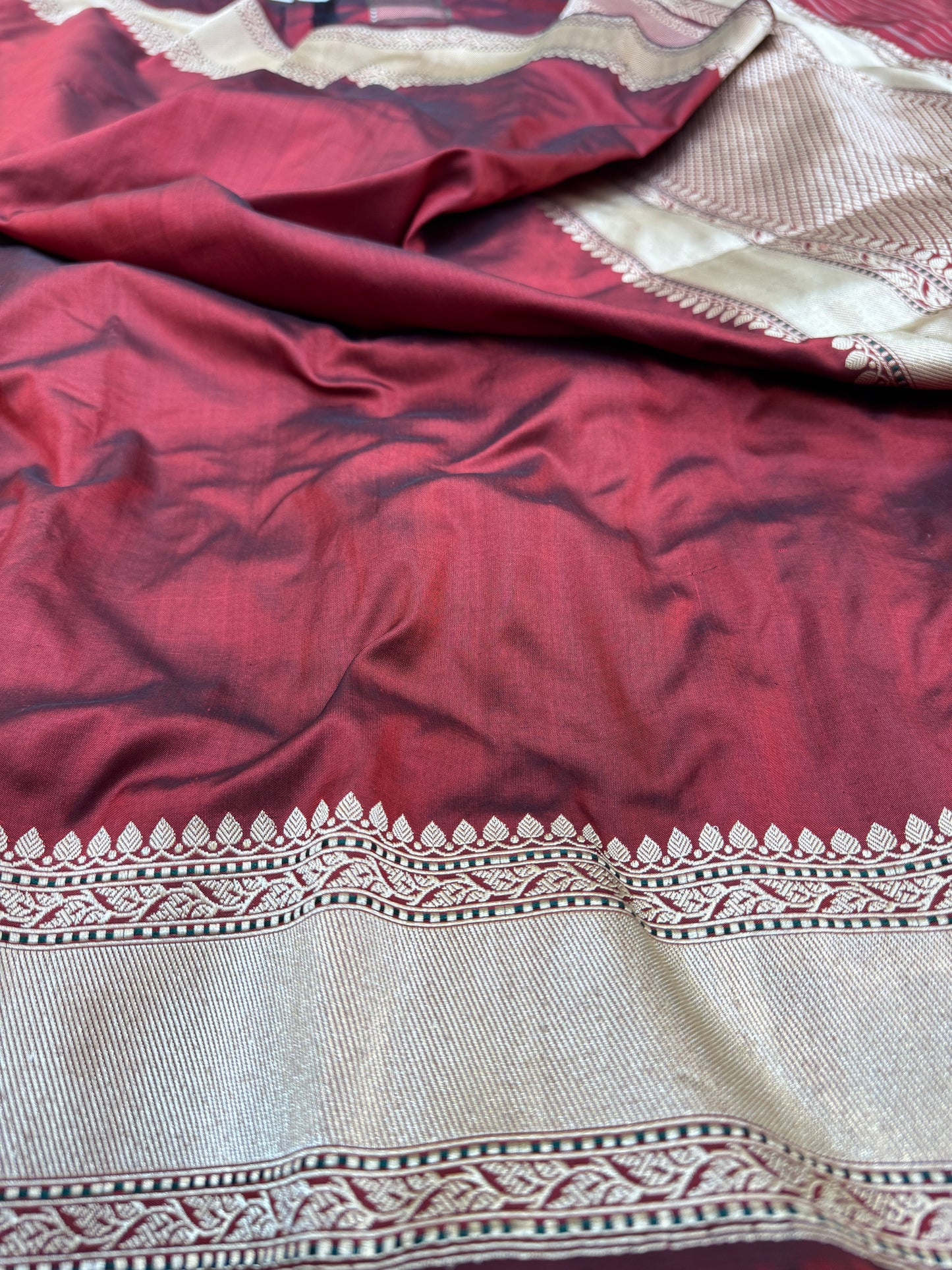 Pure Banarasi Katan Silk Plain Saree