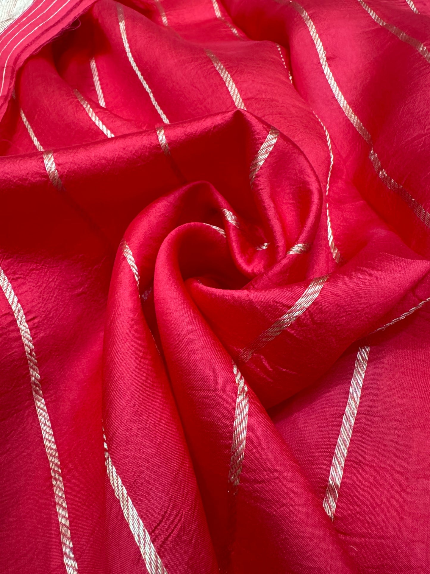 Pure Banarasi Dupion Silk Kadhwa Buta Saree