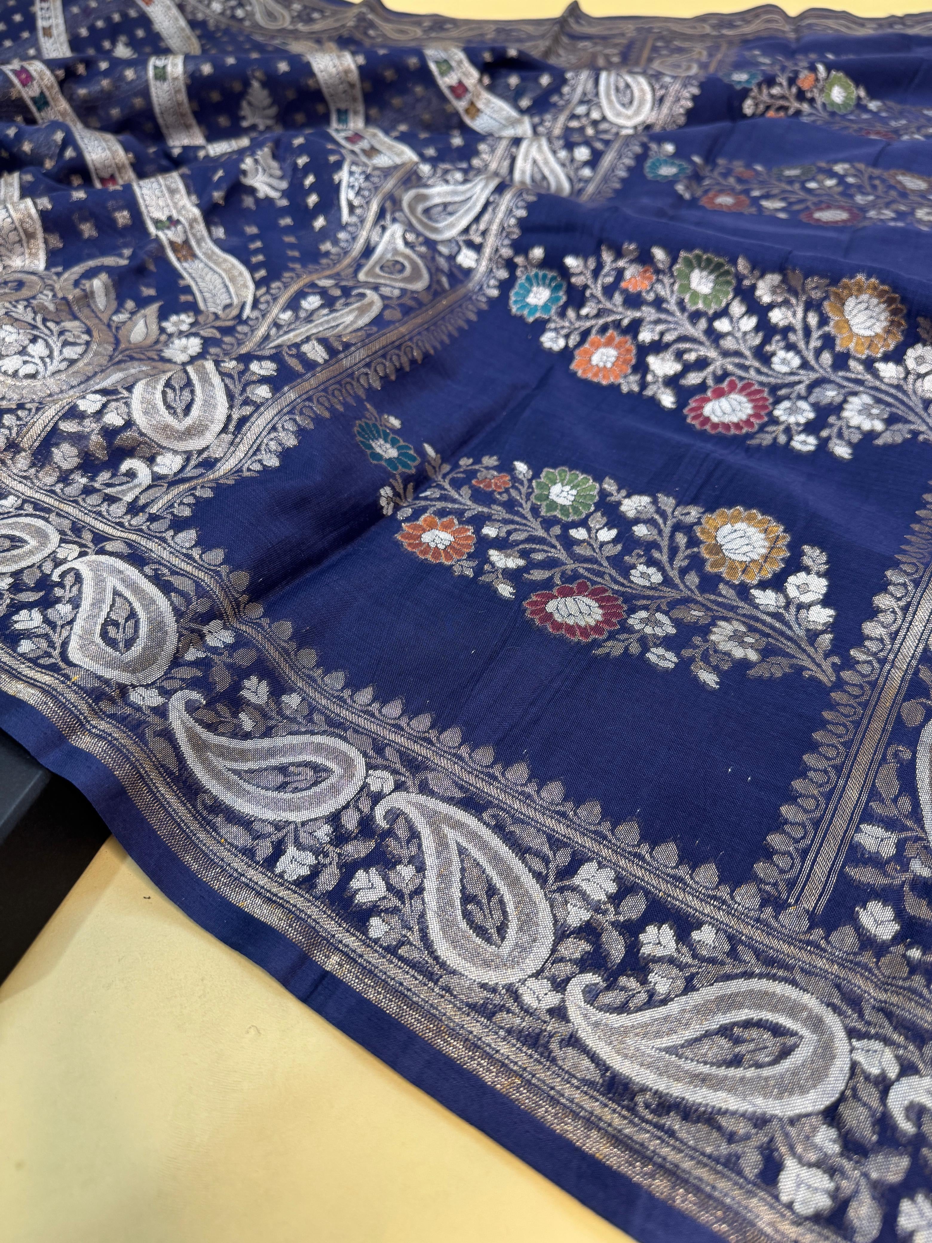 Pure Cotton Jamdani Minakari Saree