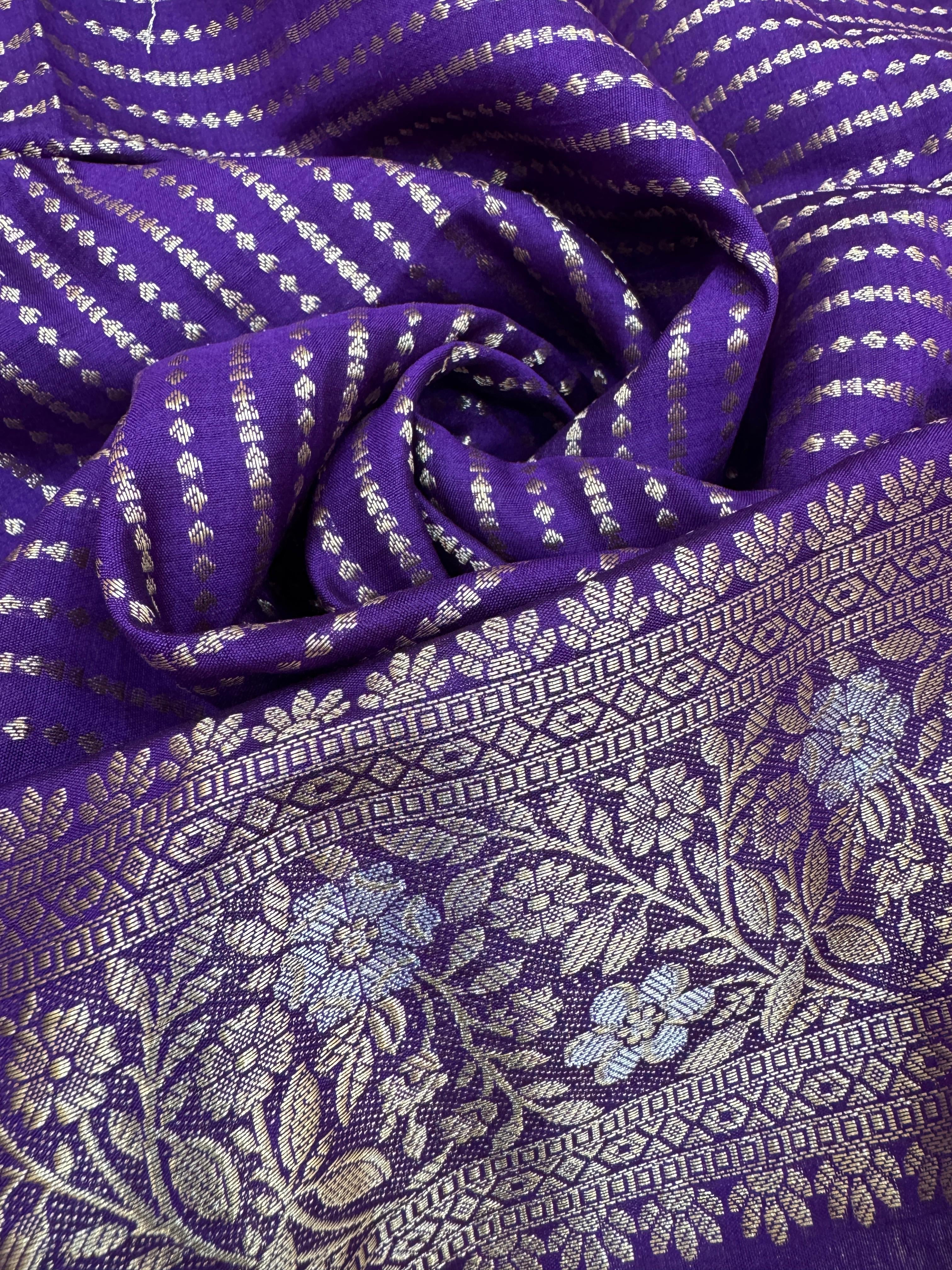 Pure Banarasi Chiniya Silk Sona Rupa Saree