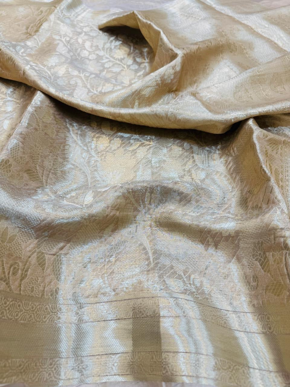 Tissue Brocade Jaal Saree