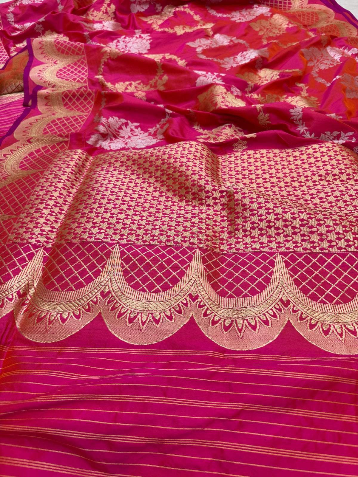 Katan Silk Sona Mina Jaal Saree