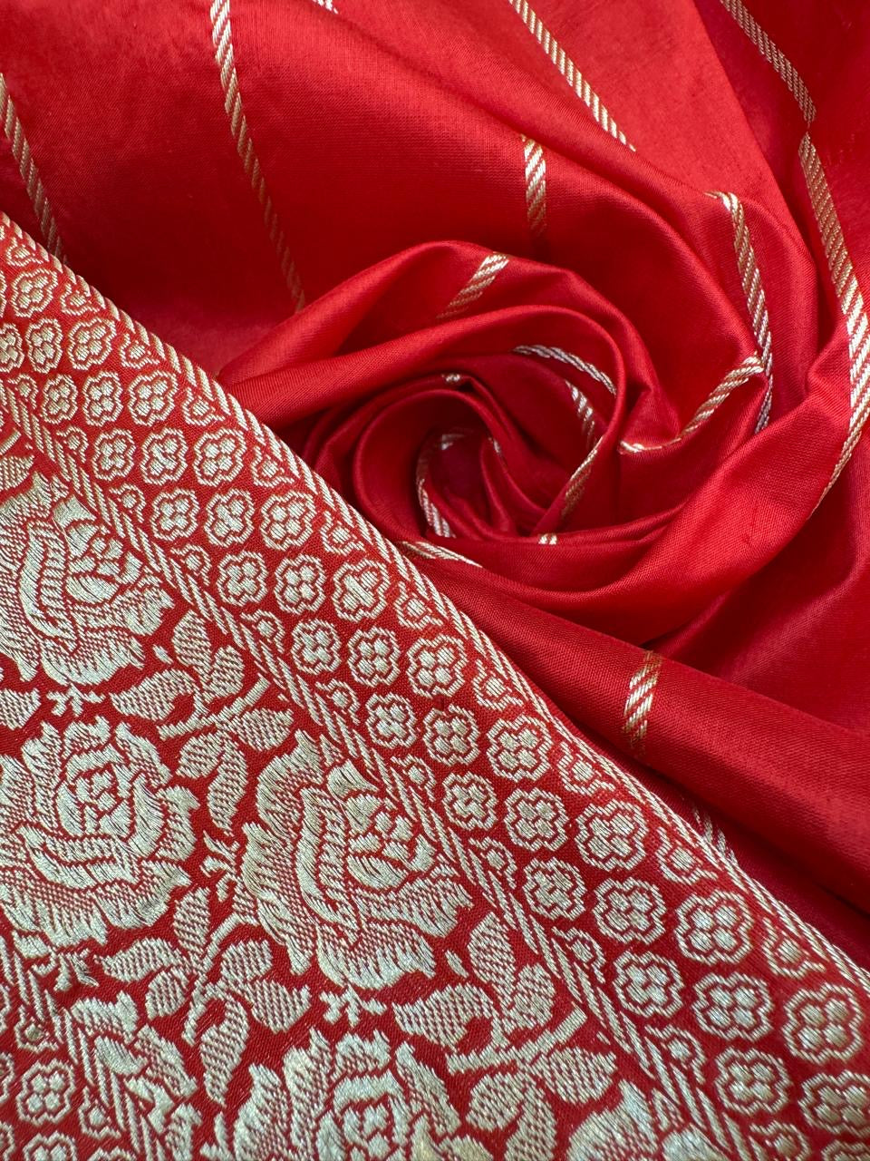 Pure Banarasi Katan Silk Rangkaat Saree
