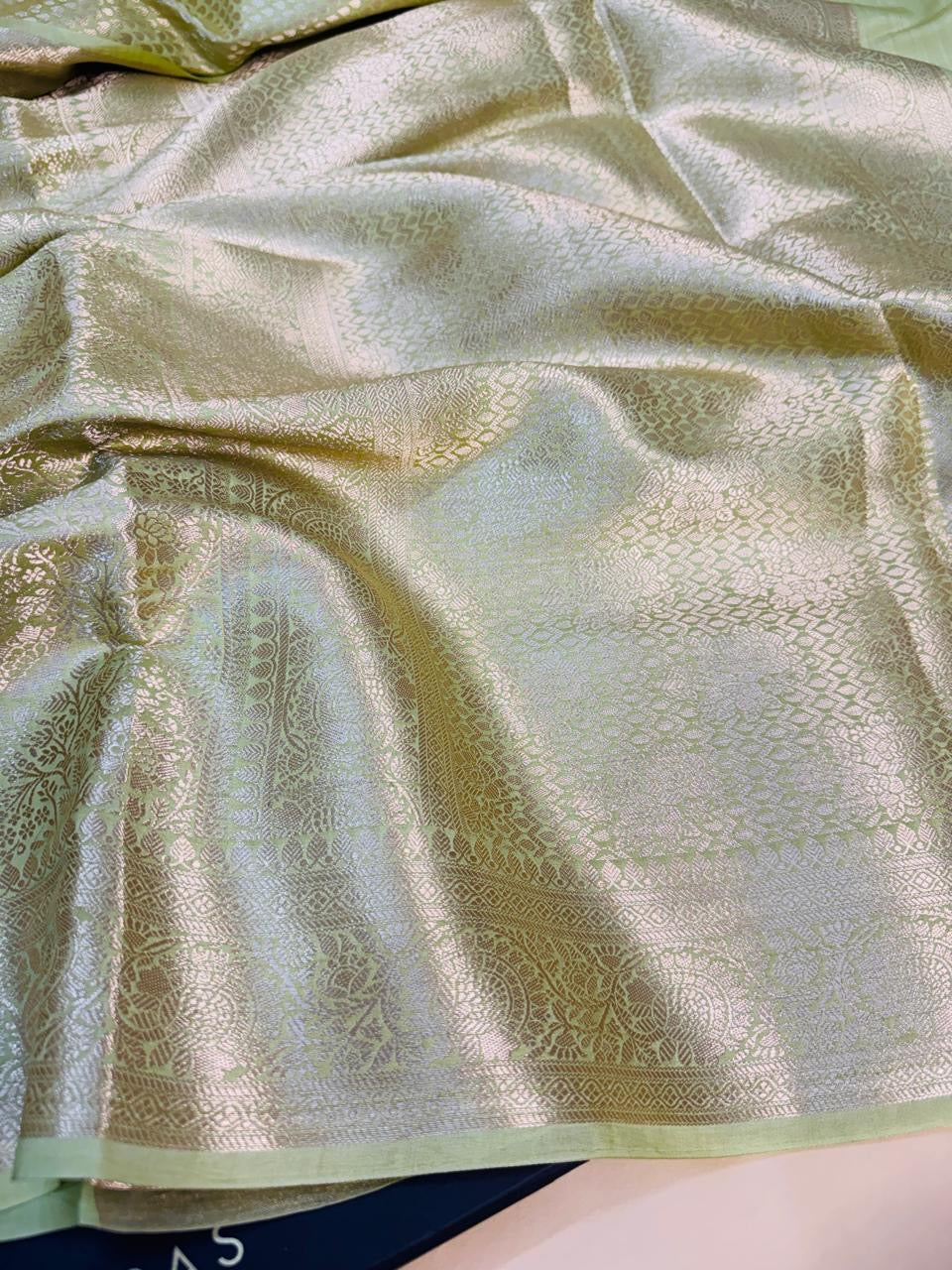 Pure Banarasi Chiniya Tissue Brocade Saree