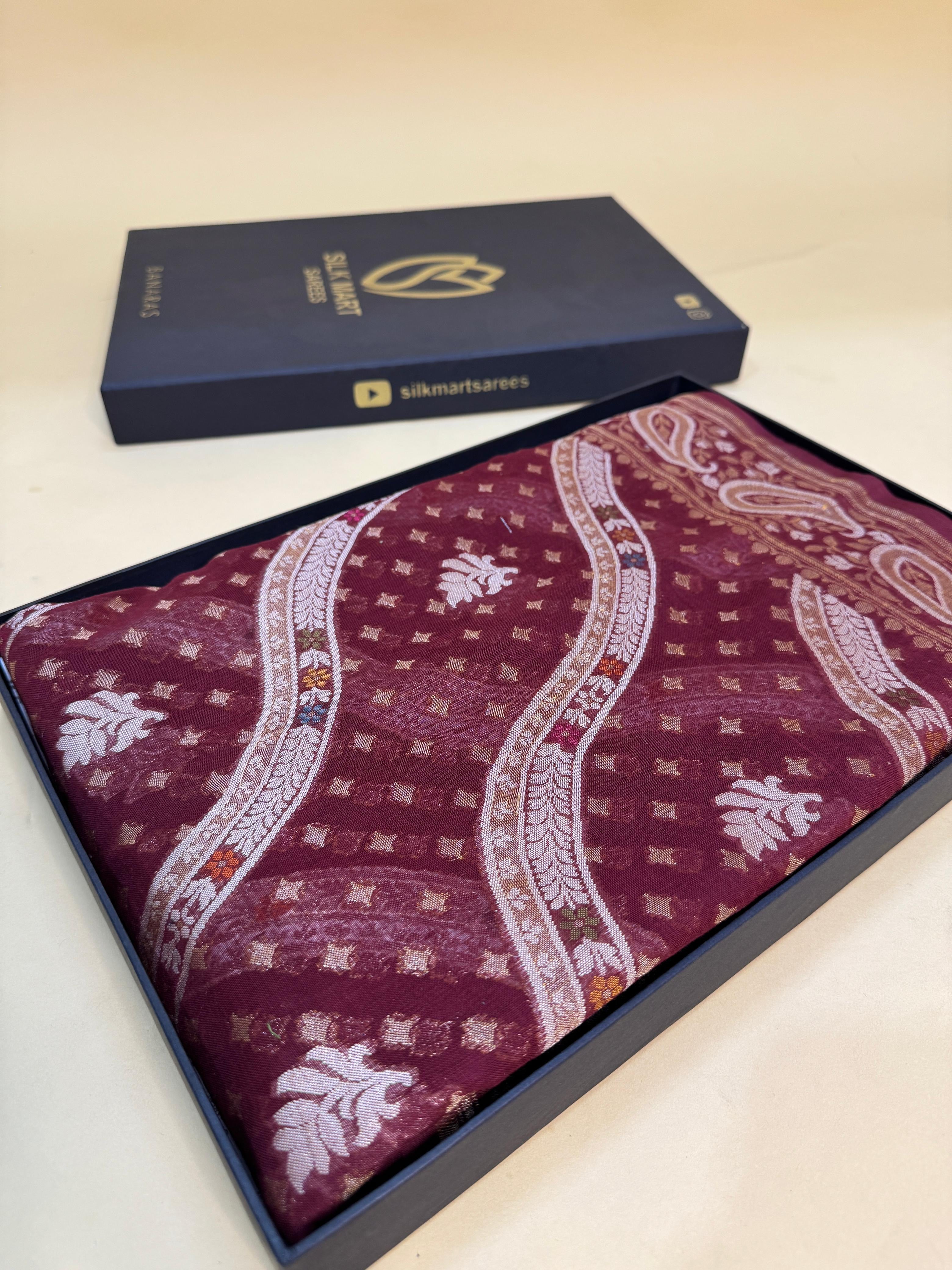 Pure Cotton Jamdani Minakari Saree