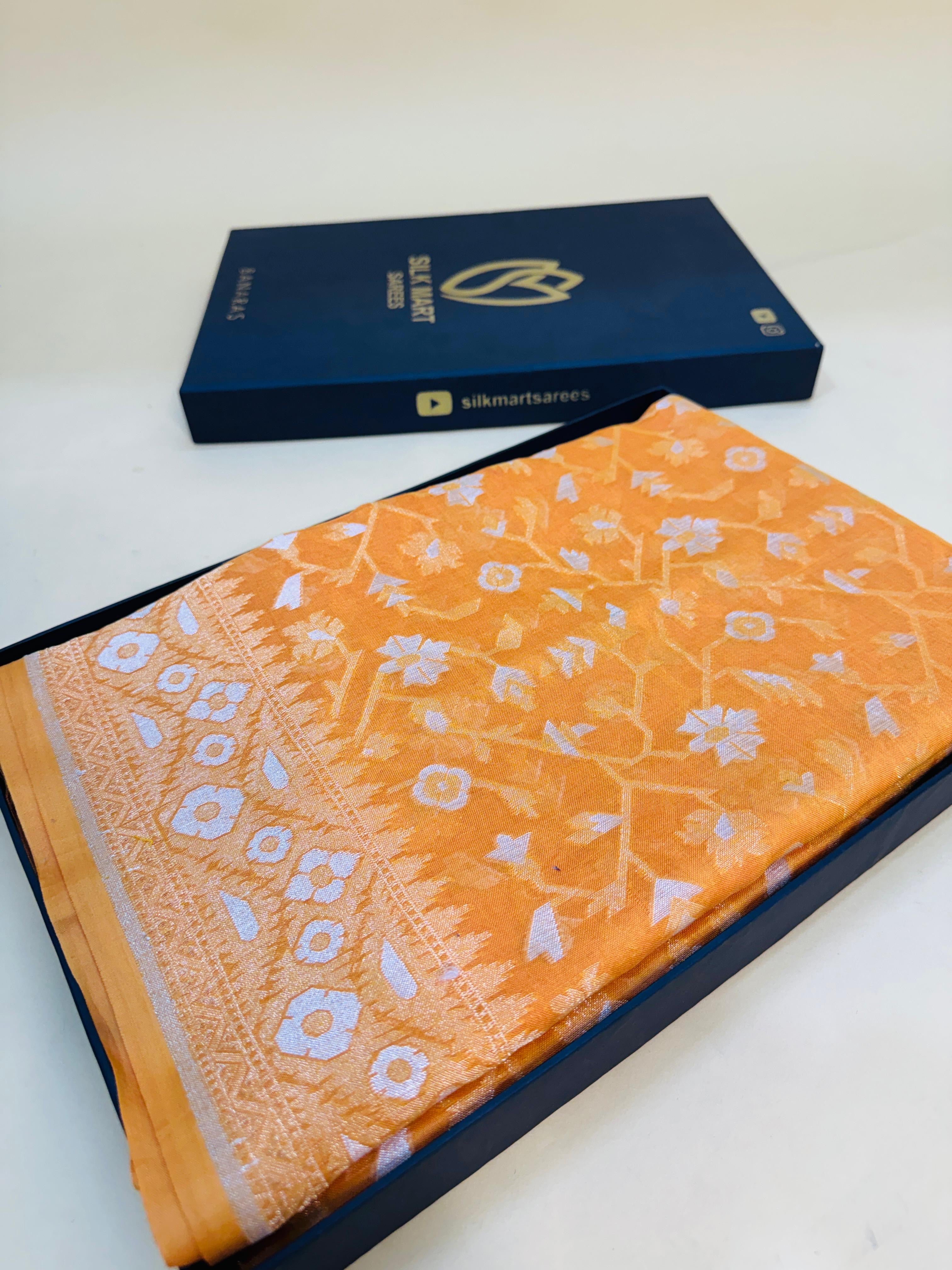 Pure Cotton Jamdani Jaal Saree