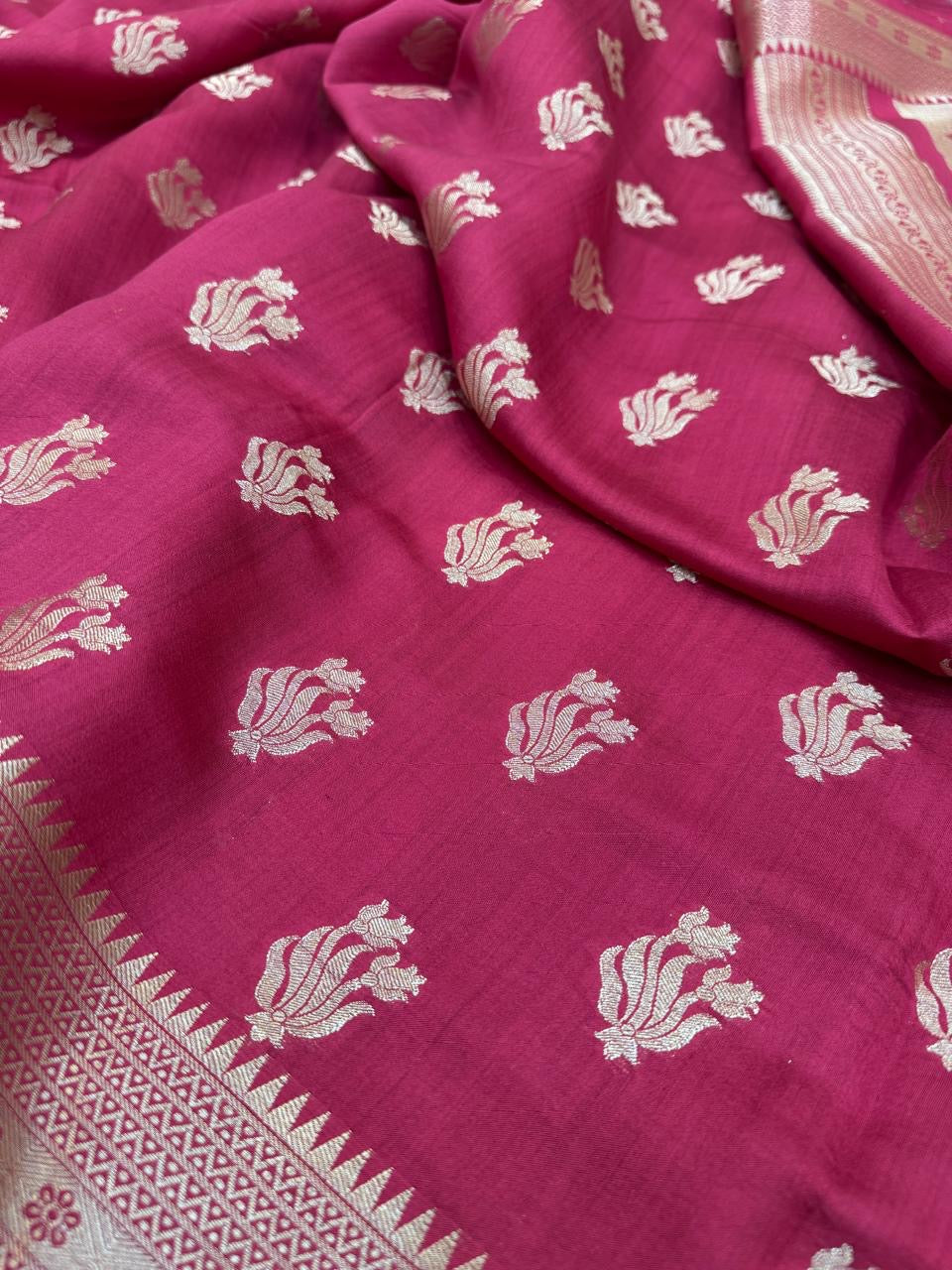 Pure Banarasi Chiniya Silk Buta Saree