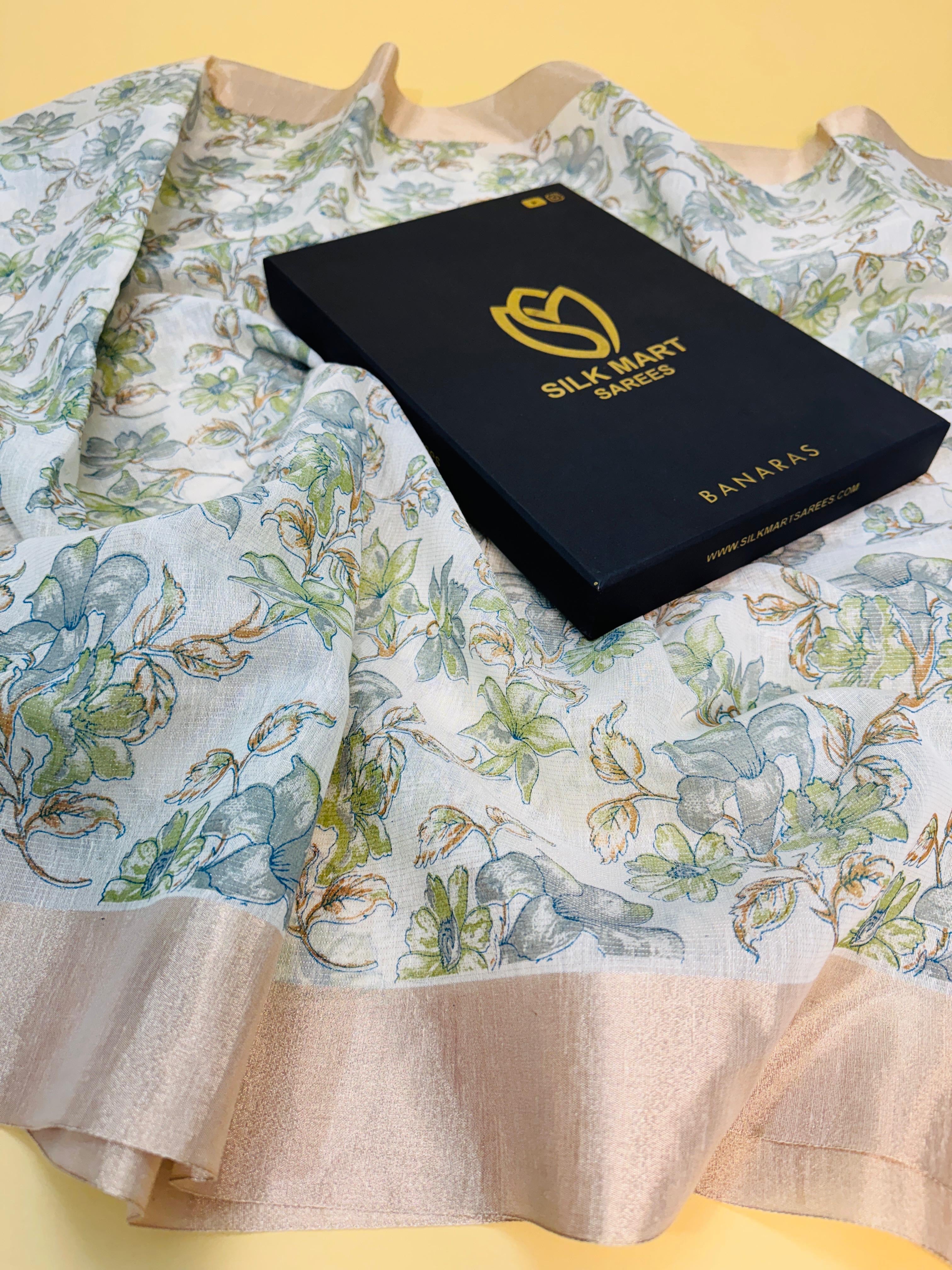 Pure Cotton Digital Print Saree