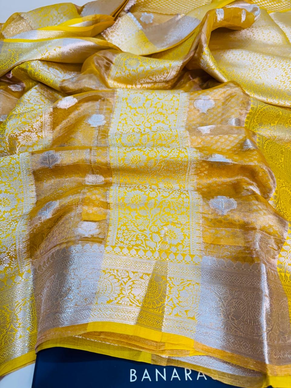 Pure Banarasi Chiniya Tissue Brocade Saree
