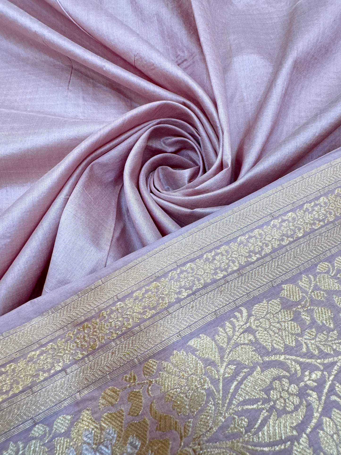 Pure Banarasi Katan Silk Sona Mina Jaal Saree
