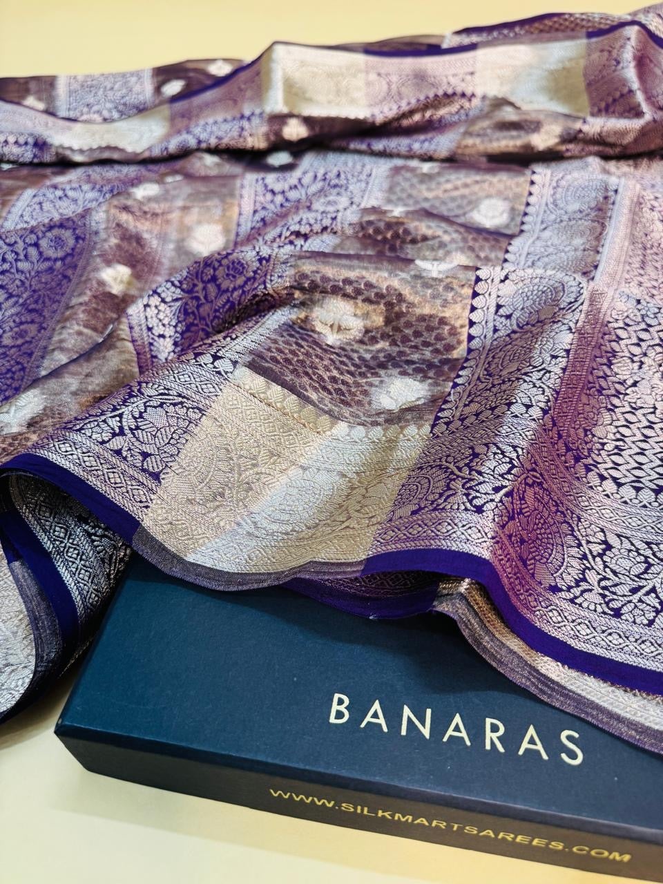 Pure Banarasi Chiniya Tissue Brocade Saree