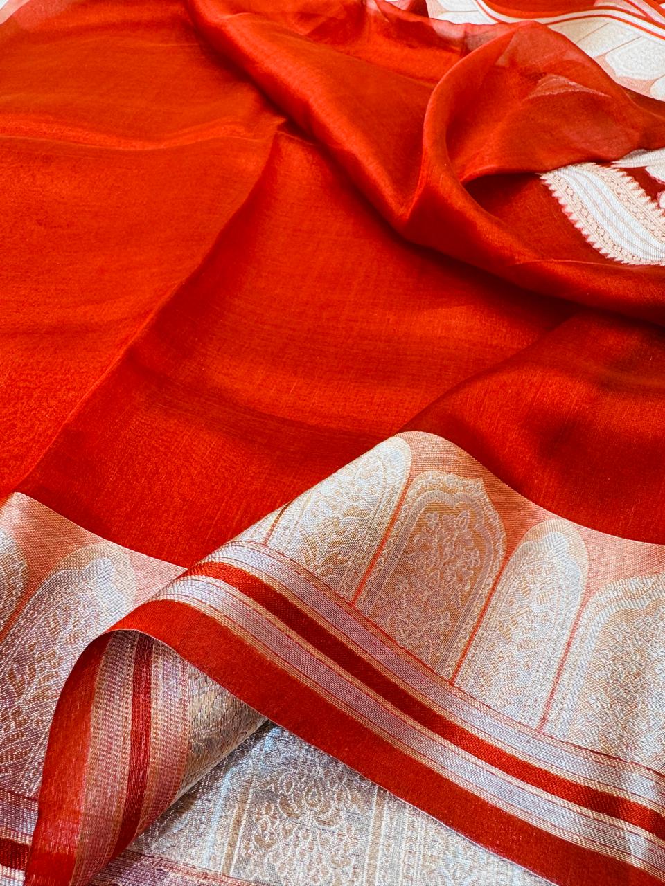 Pure Banarasi Tissue Silk Saree