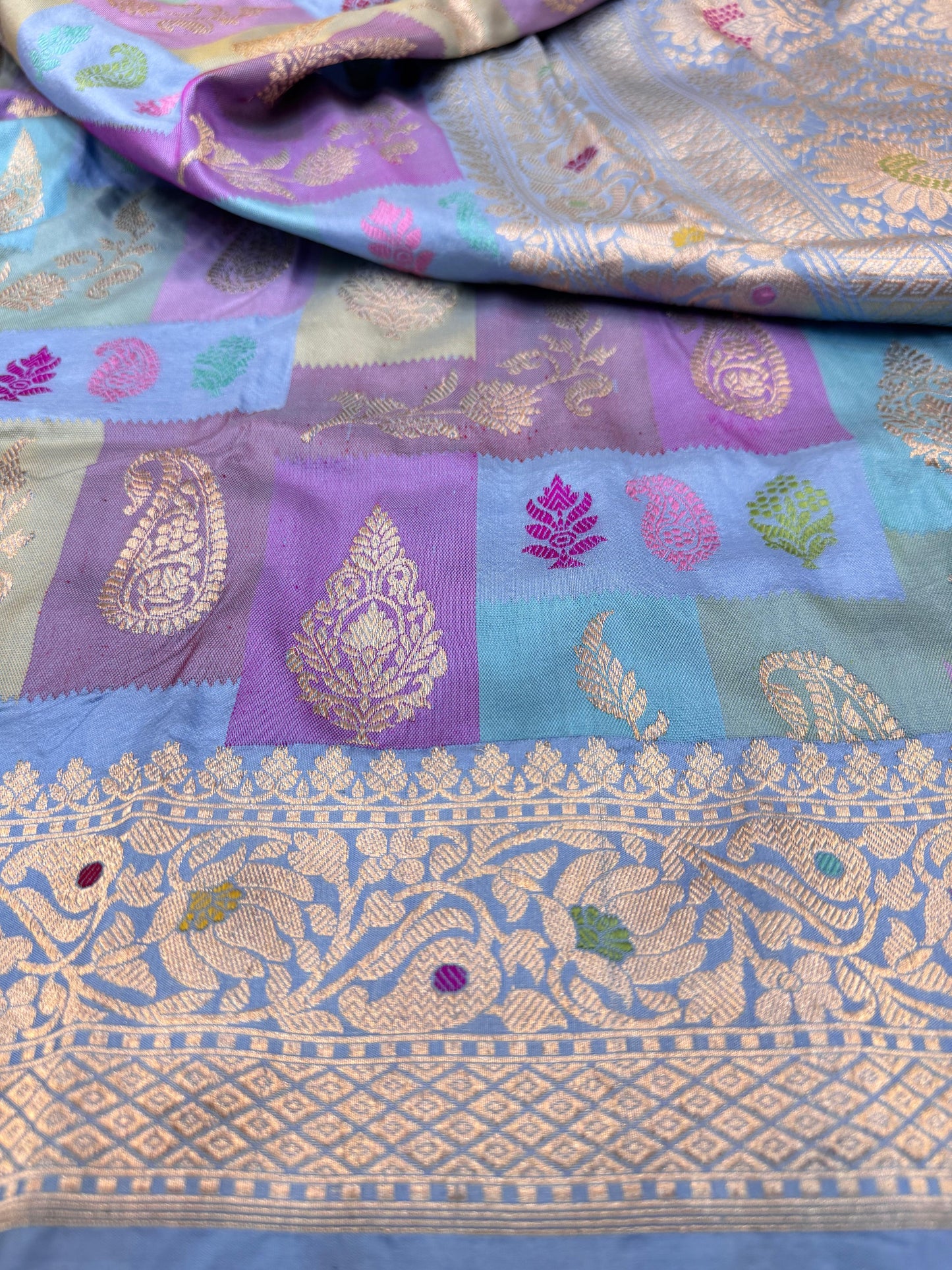Pure Banarasi Katan Silk Rangkaat Saree