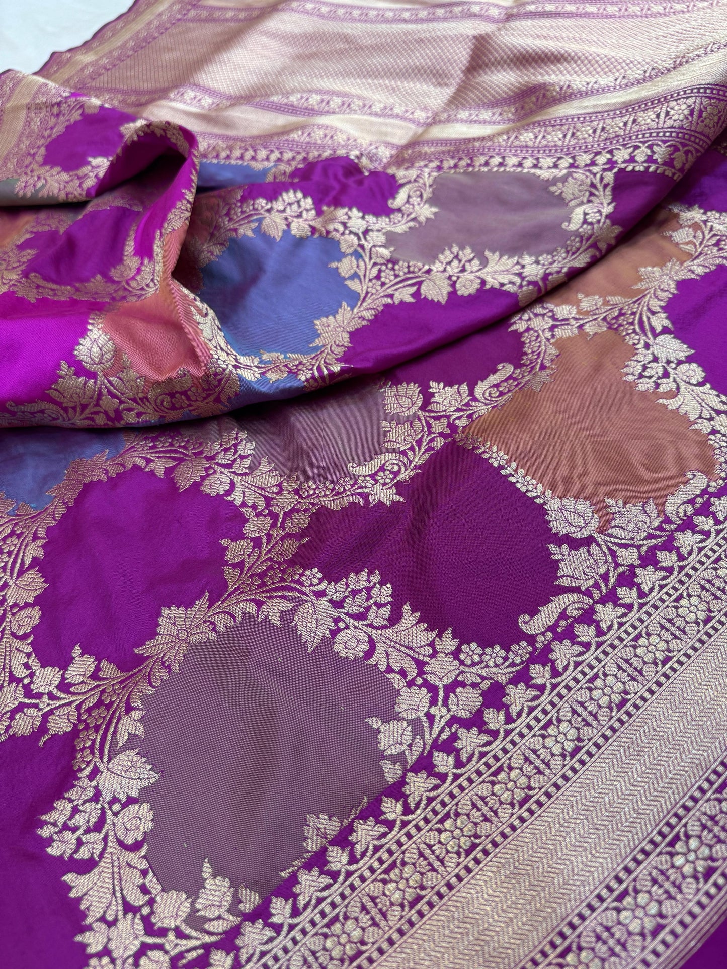 Pure Banarasi Katan Silk Rangkaat Saree