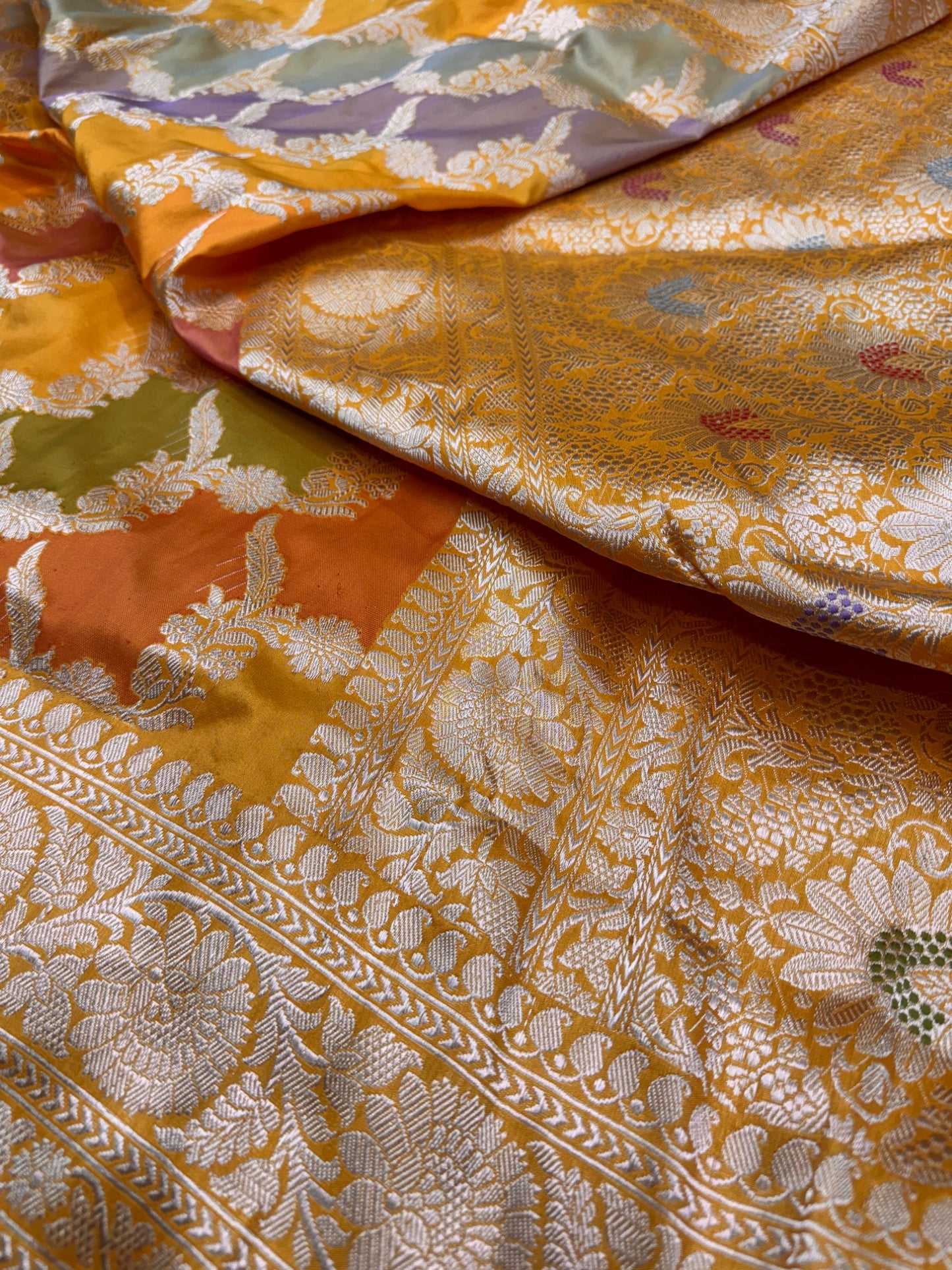 Pure Banarasi Katan Silk Rangkaat Saree