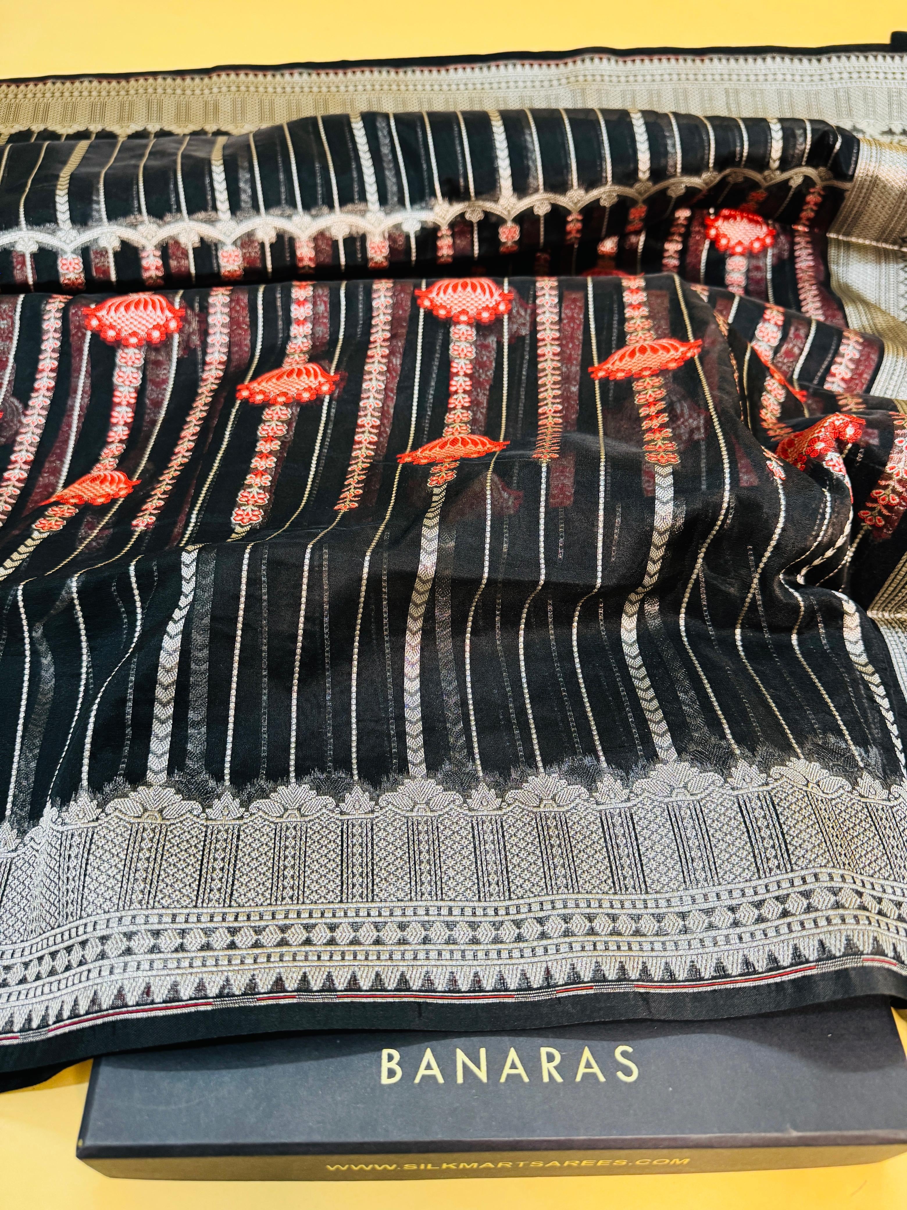 Art Silk Kora Designer Saree