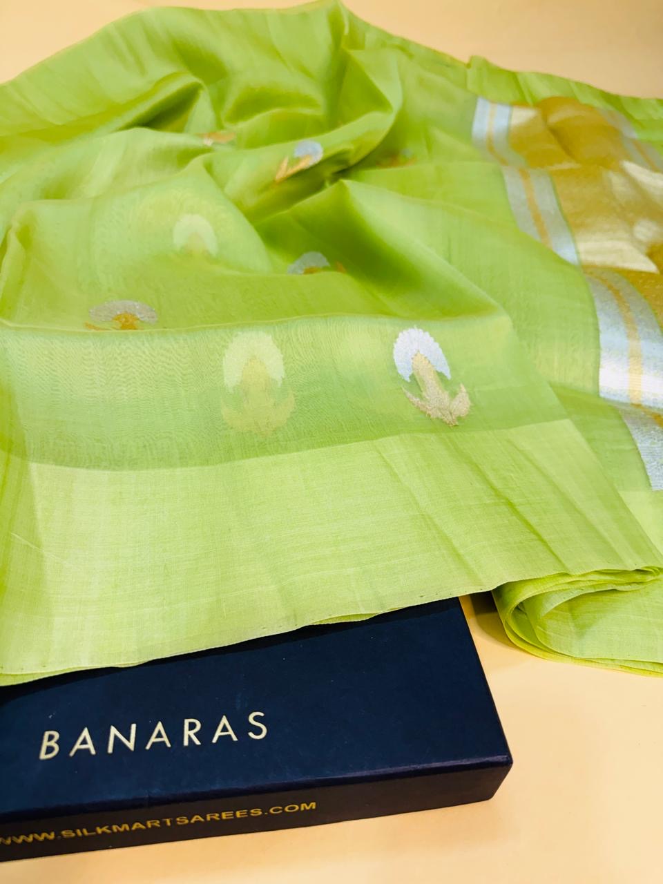 Kora Organza Silk Buta Saree