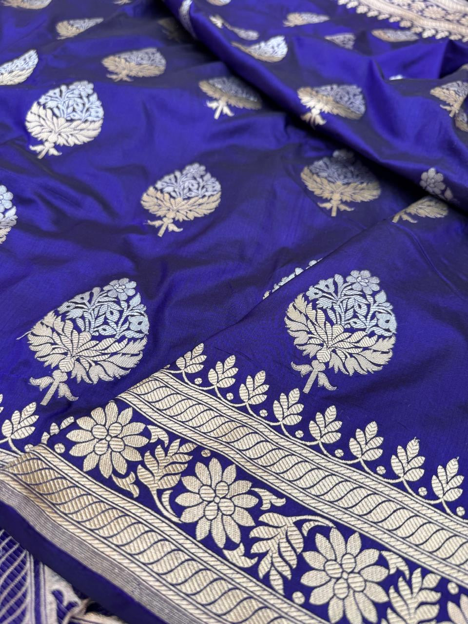 Pure Banarasi Katan Silk Buta Saree