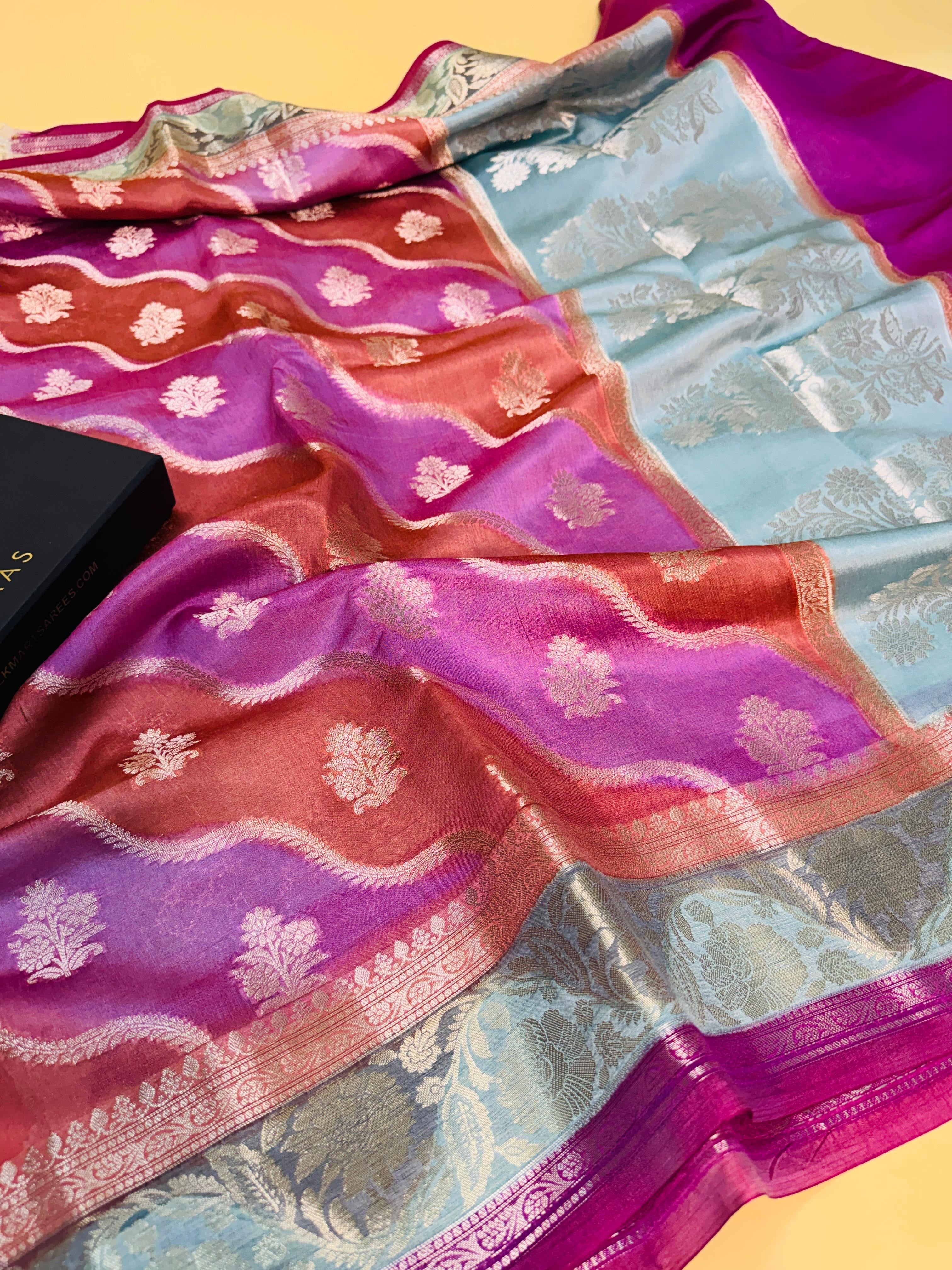 Pure Chiniya Rangkaat Saree