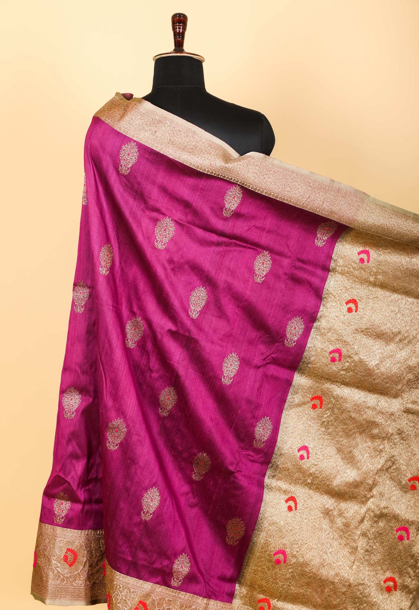 Pure Tasar Silk Banarasi Saree