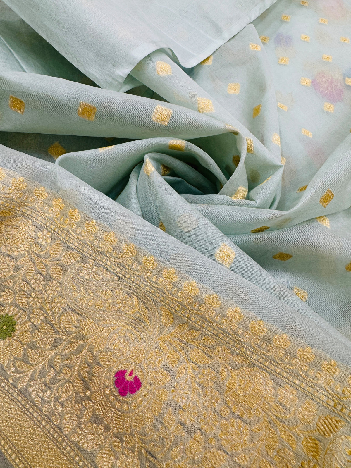 Kora Organza Multi Mina Jaal Saree
