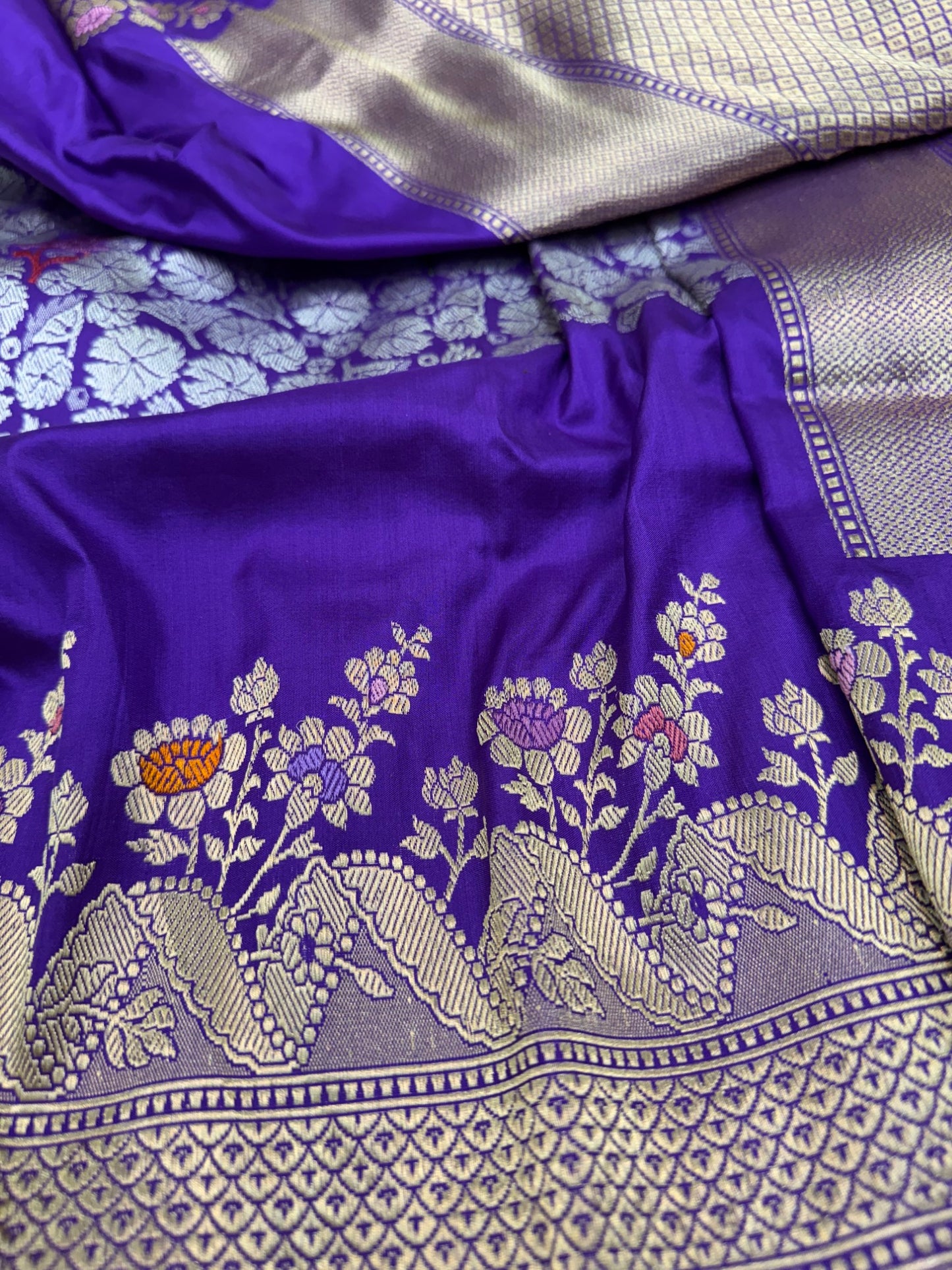 Pure Banarasi Katan Silk Skirt Saree