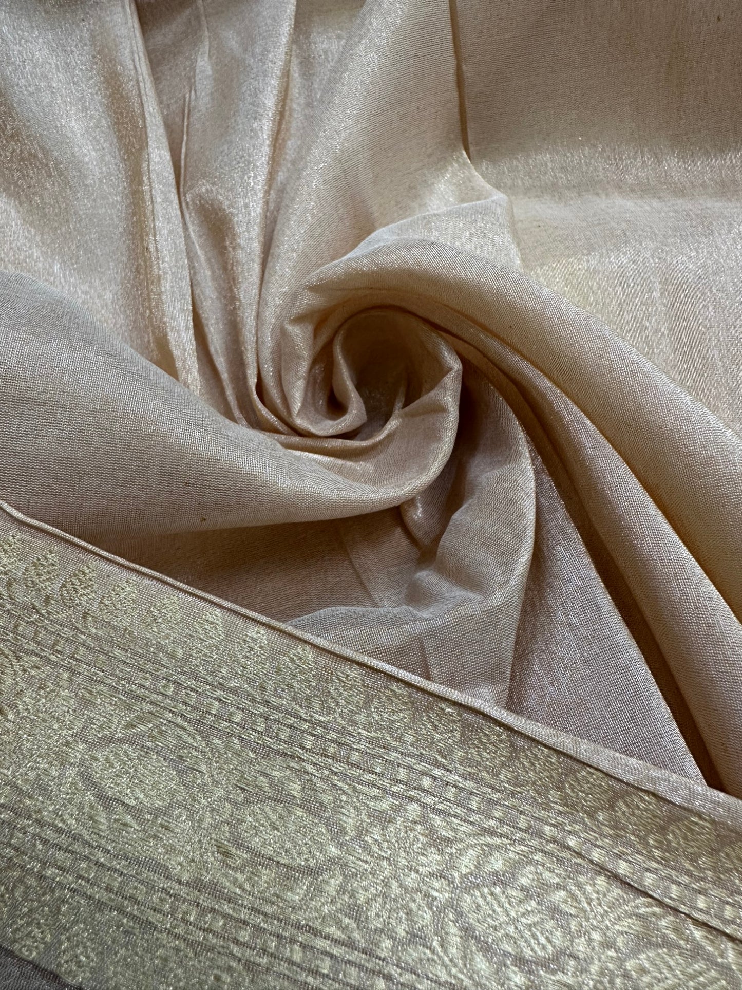 Pure Banarasi Katan Tissue Silk Brocade Saree