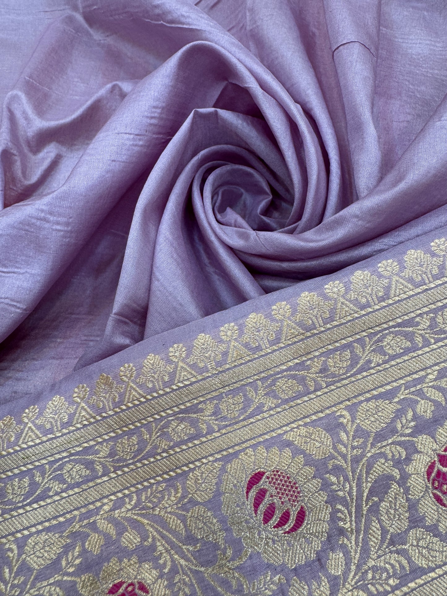 Pure Banarasi Katan Silk Alfi Meena Jaal Saree