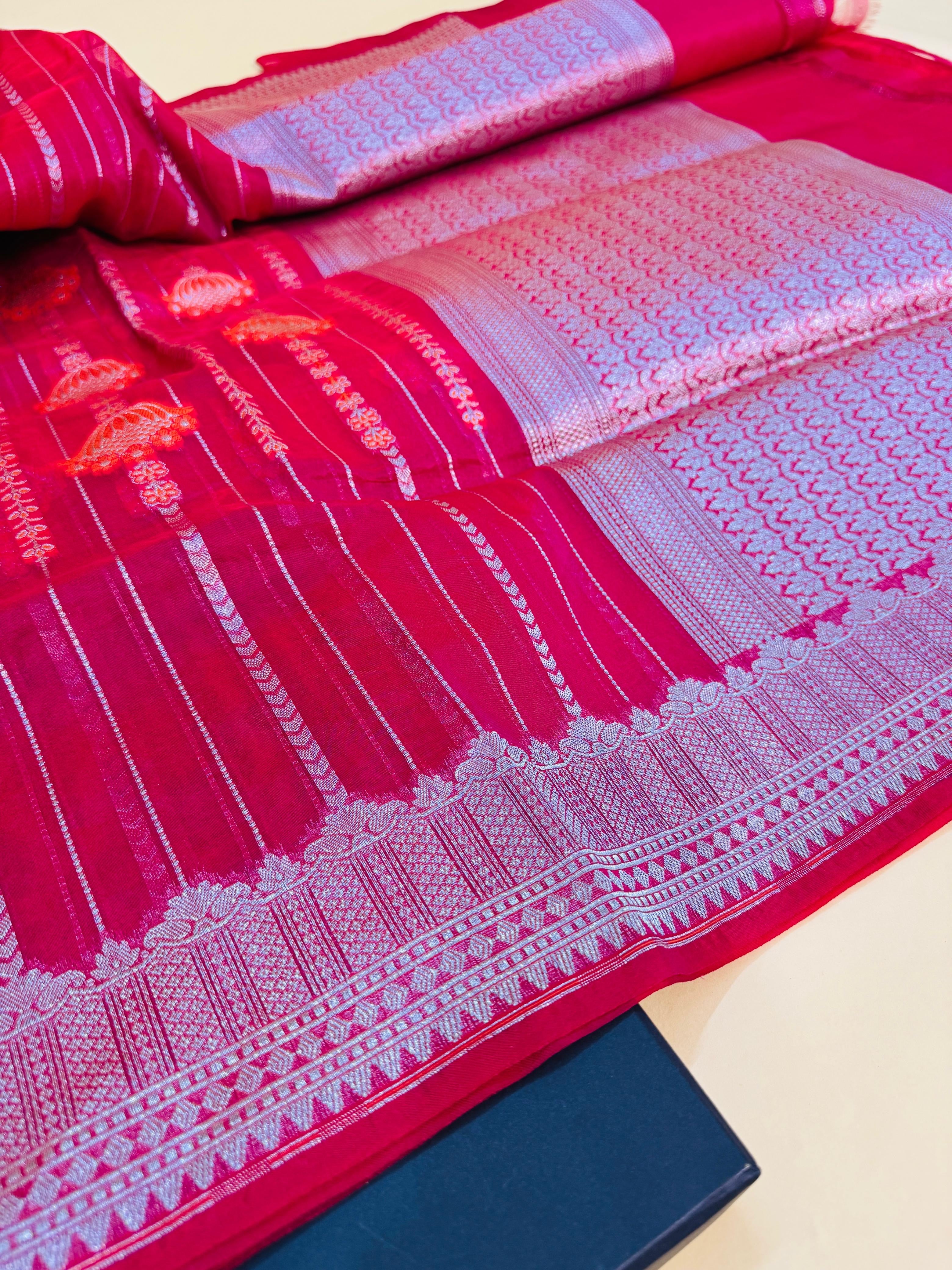 Art Silk Kora Designer Saree