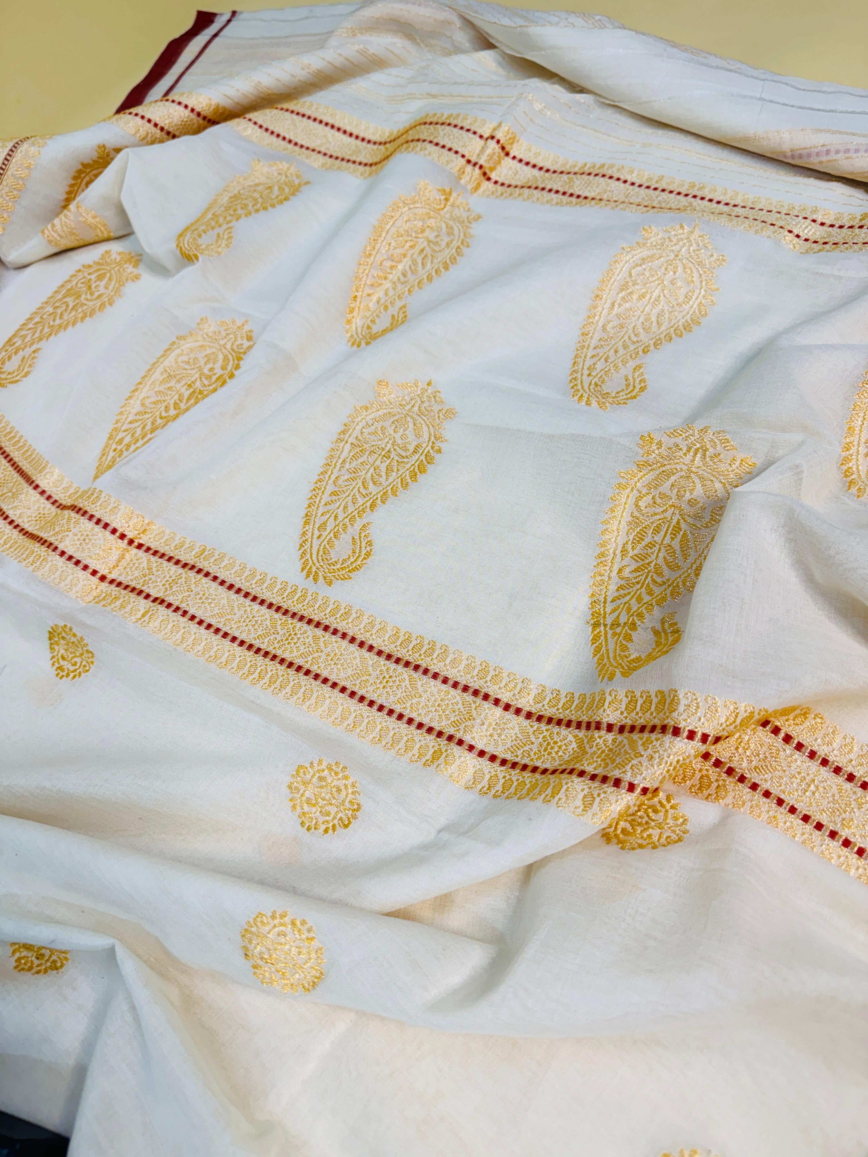 Bengali Style Buti Saree