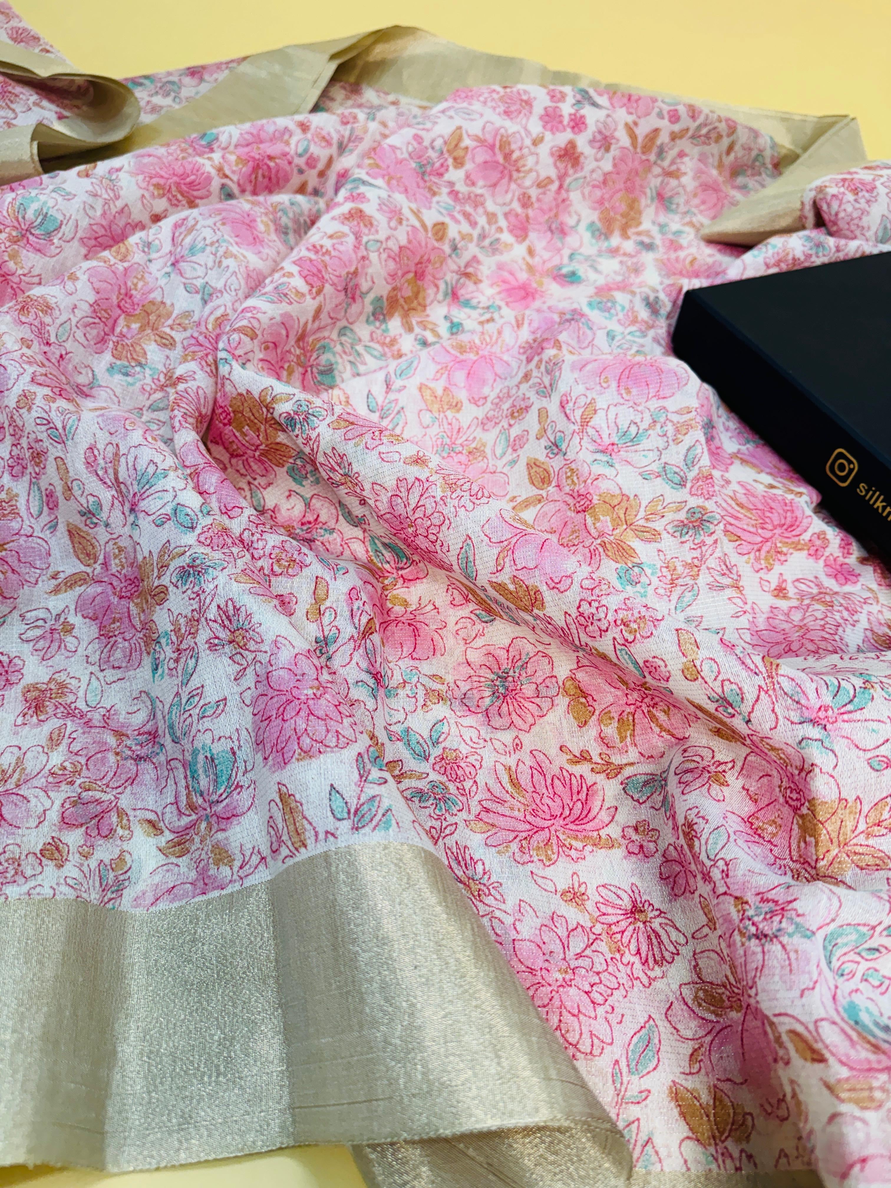 Pure Cotton Digital Print Saree