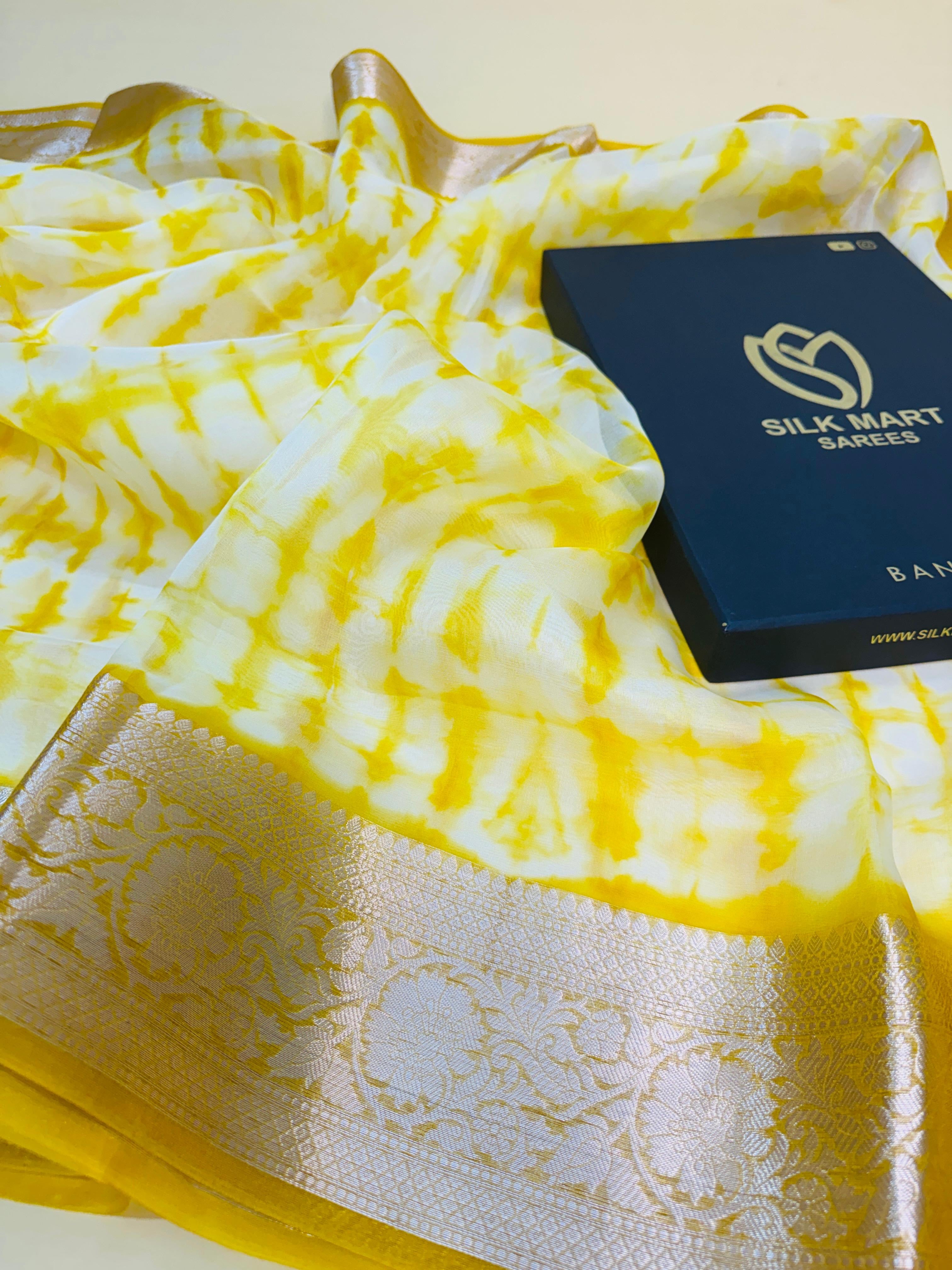 Kora Silk Designer Print Saree