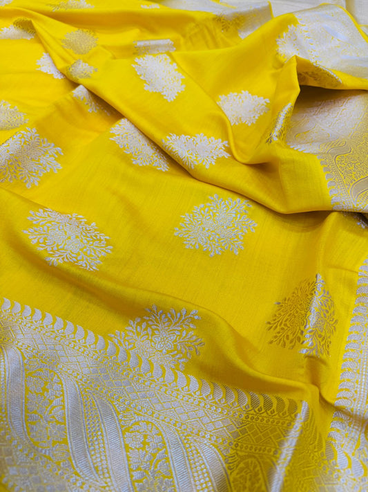 Pure Banarasi Chiniya Silk Buta Saree