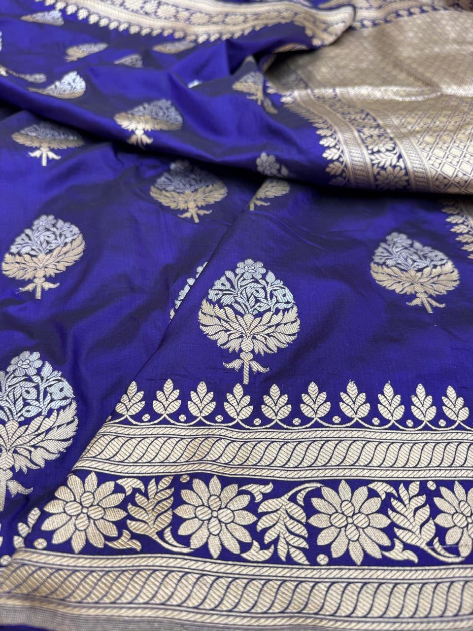 Pure Banarasi Katan Silk Buta Saree