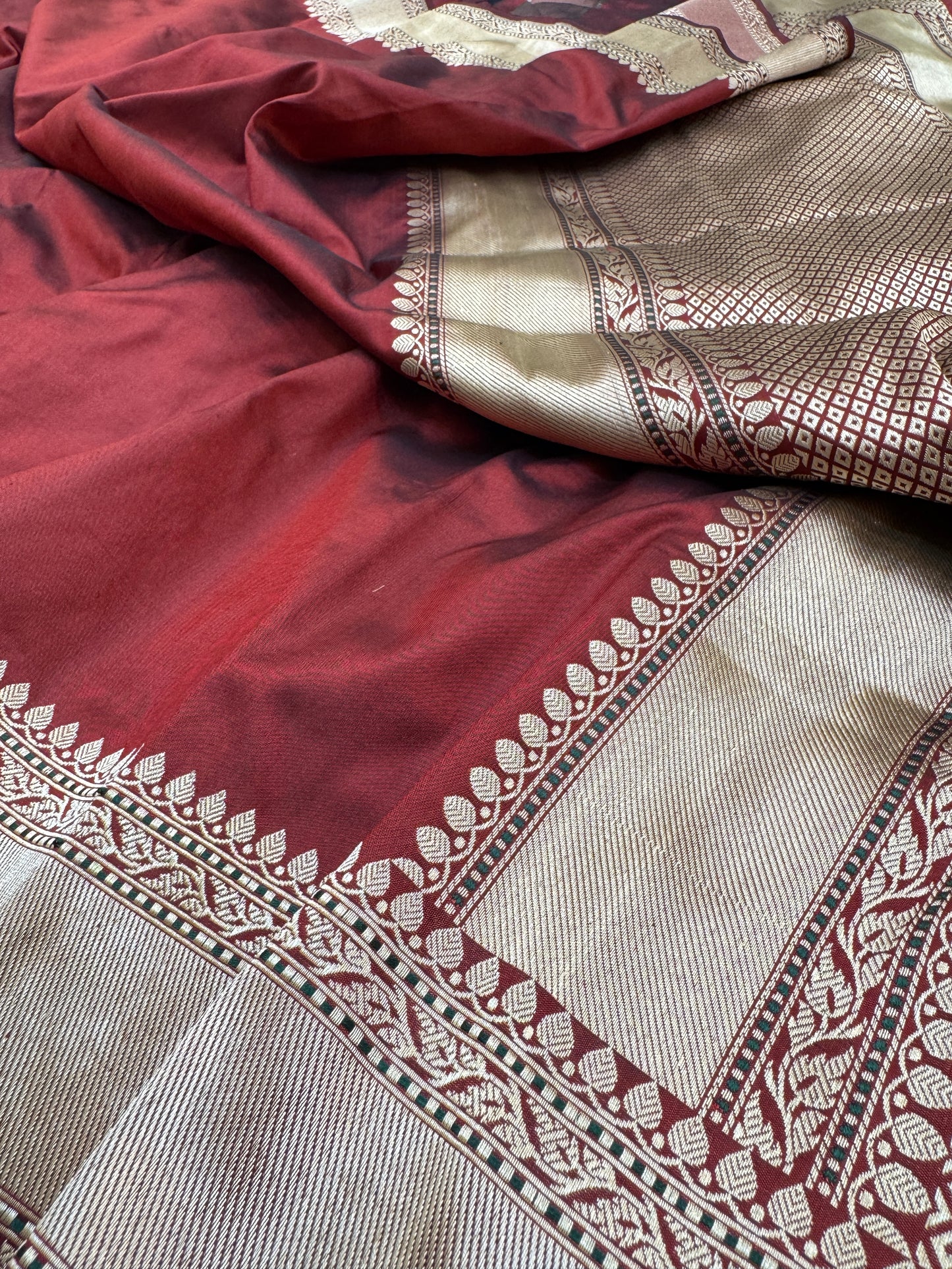Pure Banarasi Katan Silk Plain Saree