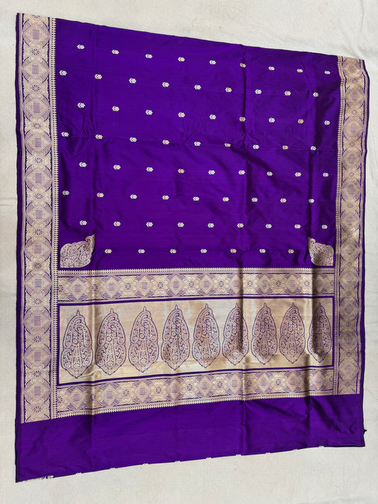 Pure Banarasi Katan Silk Koniya Buta Saree