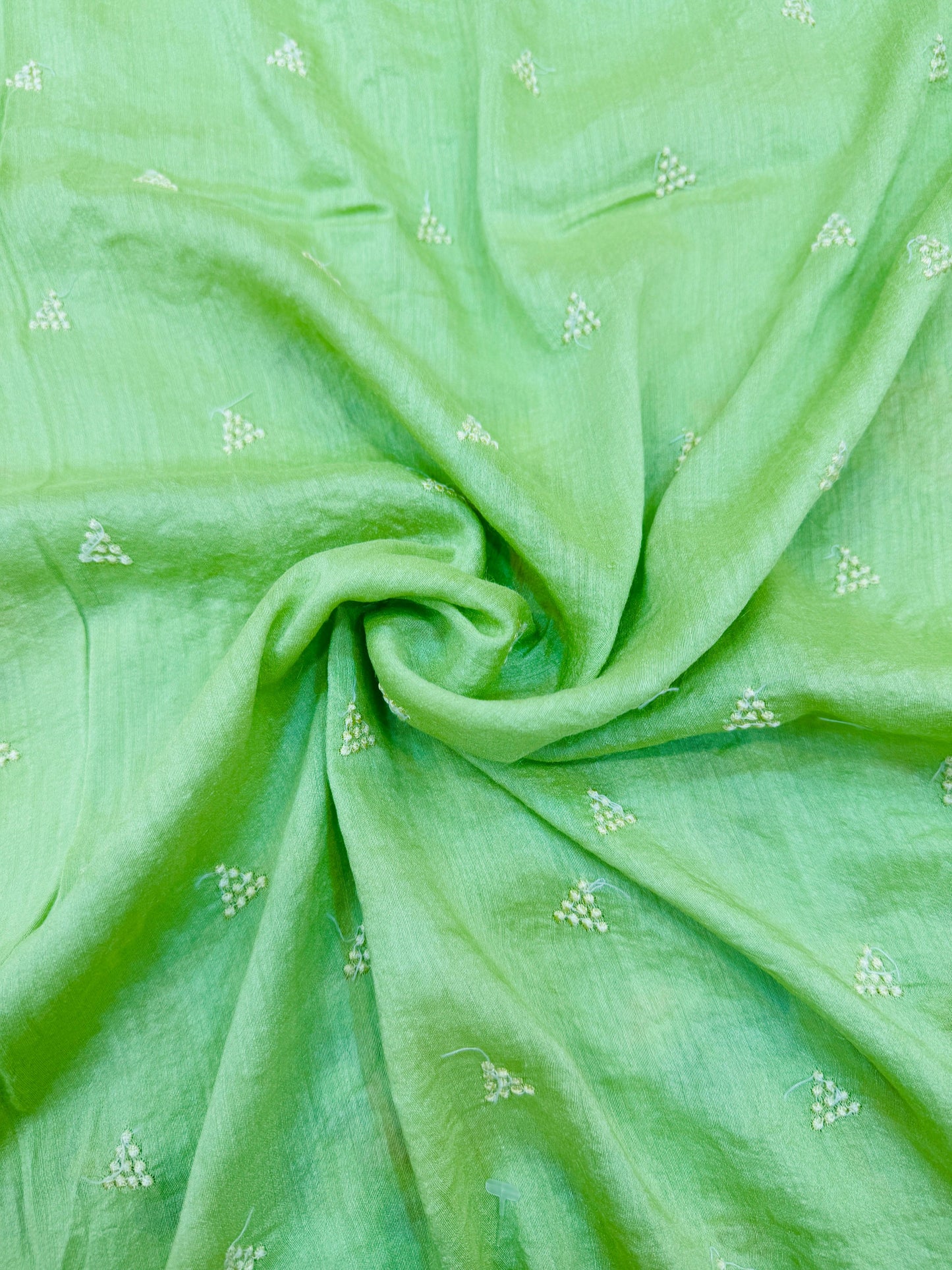 Pure Banarasi Tasar Silk Embroidery Saree