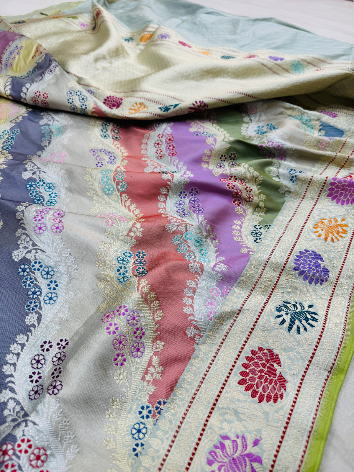 Katan Silk Alfi Rangkaat Saree