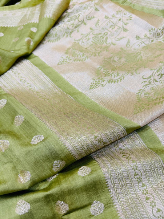 Pure Banarasi Chiniya Silk Buta Saree