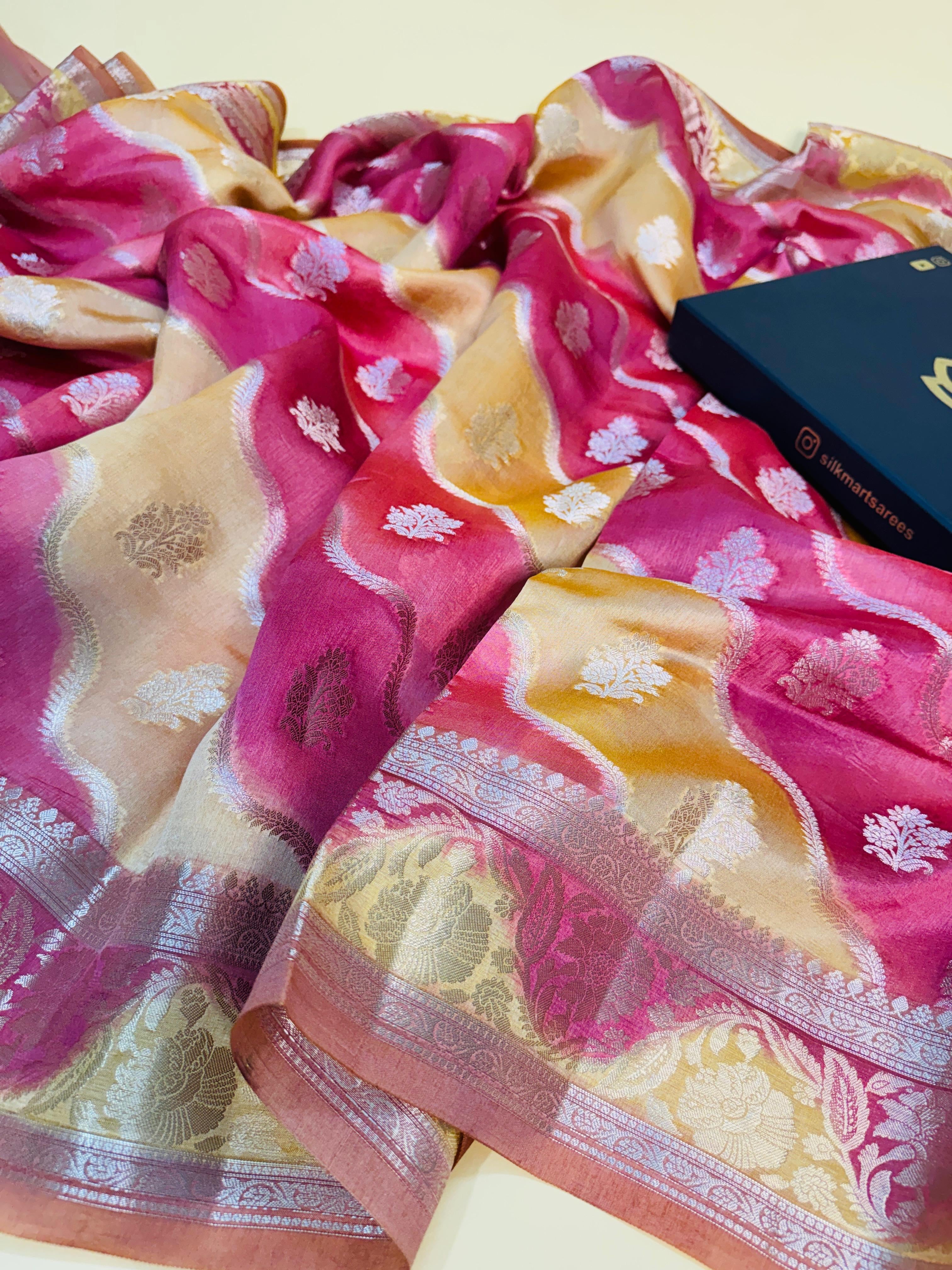 Pure Chiniya Rangkaat Saree