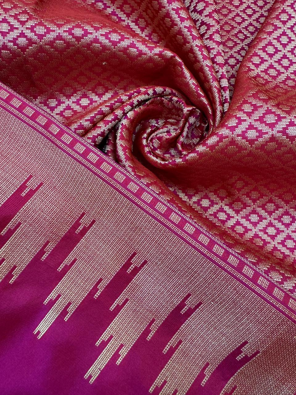 Pure Banarasi Designer Half & Half Sarees