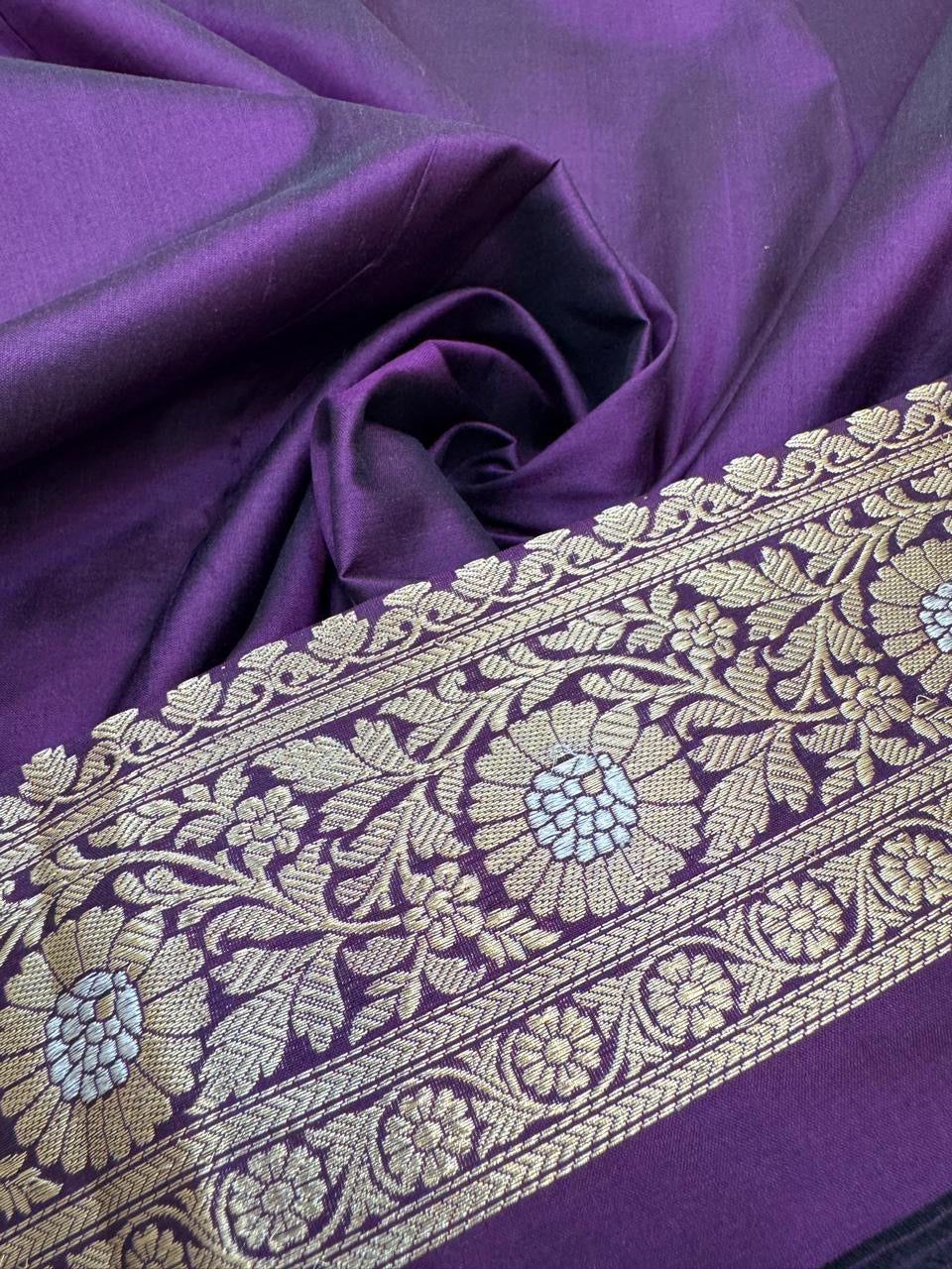 Katan Silk Designer Skirt Mina Jaal Saree