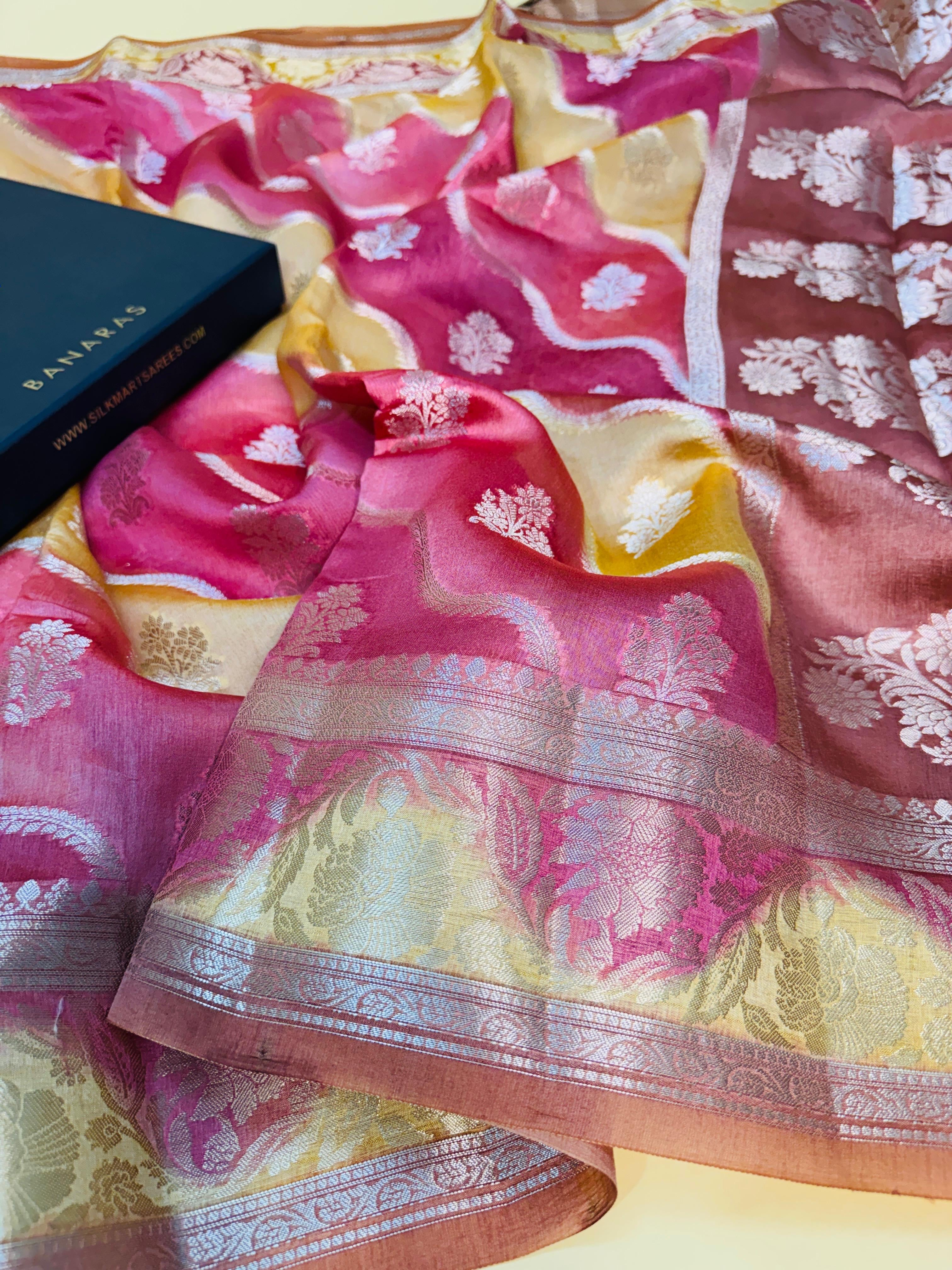 Pure Chiniya Rangkaat Saree