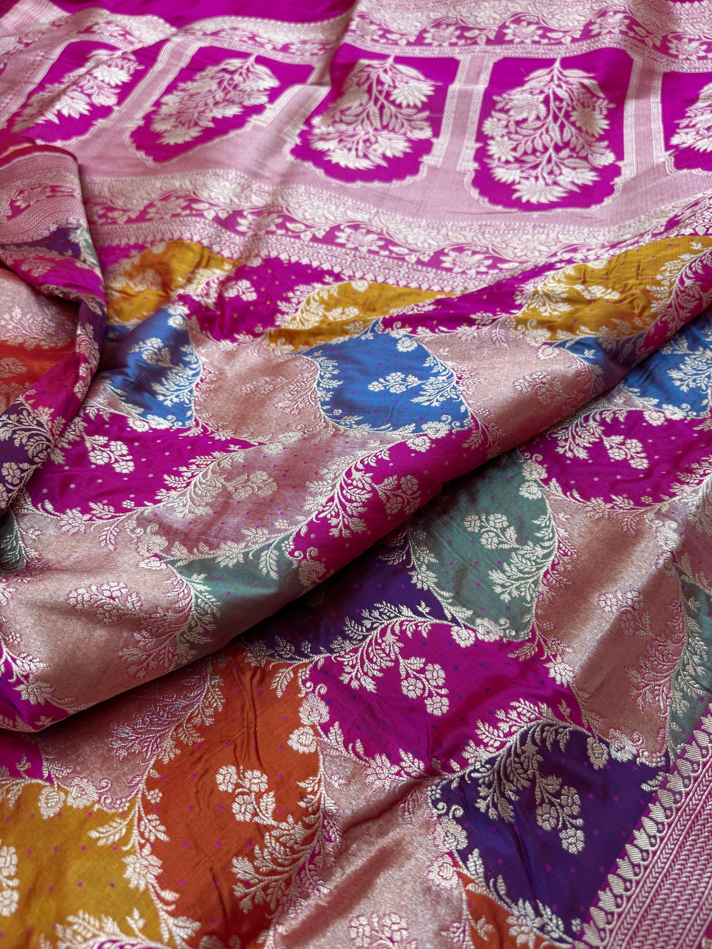 Pure Banarasi Katan Silk Rangkaat Saree