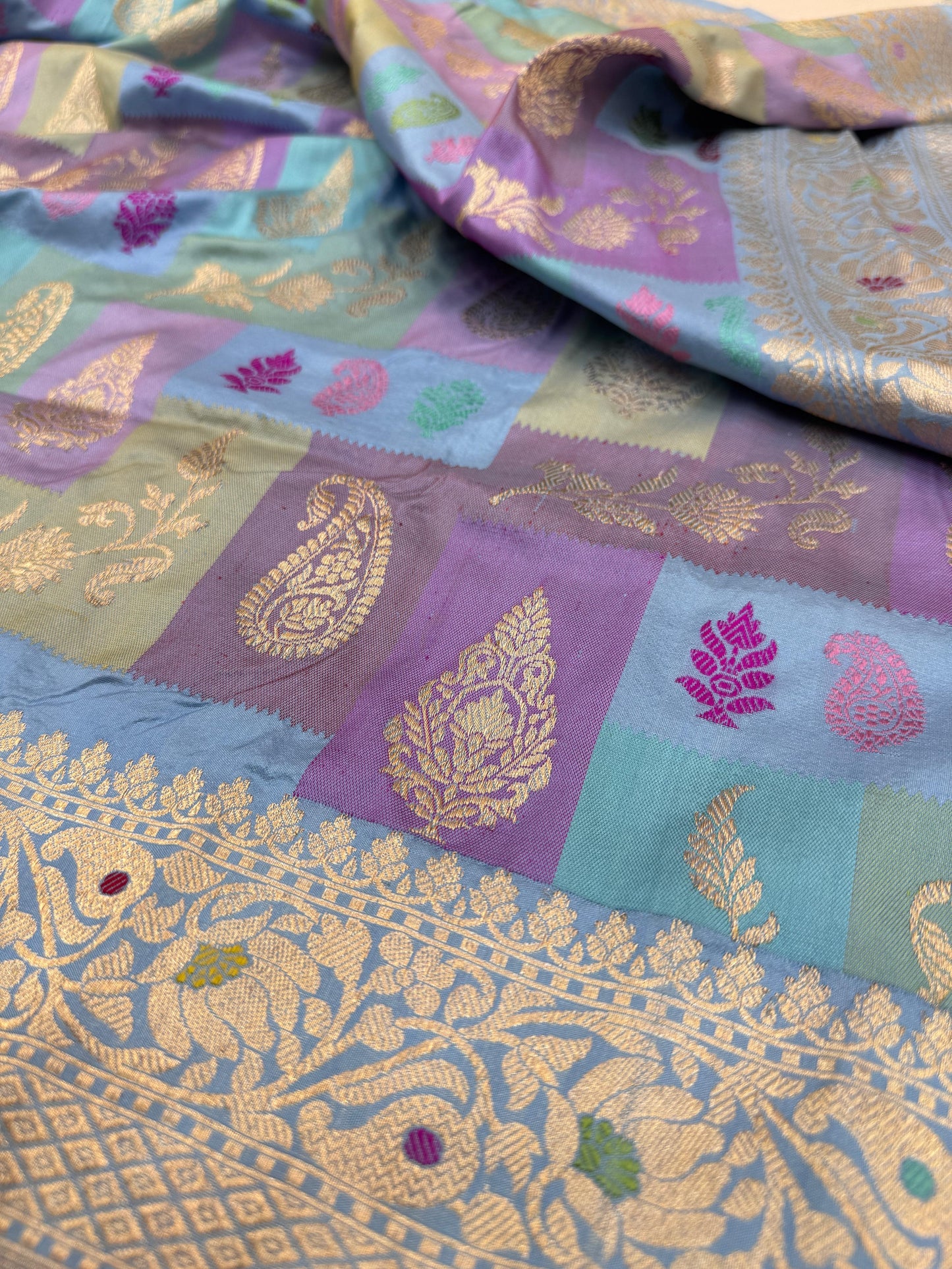Pure Banarasi Katan Silk Rangkaat Saree