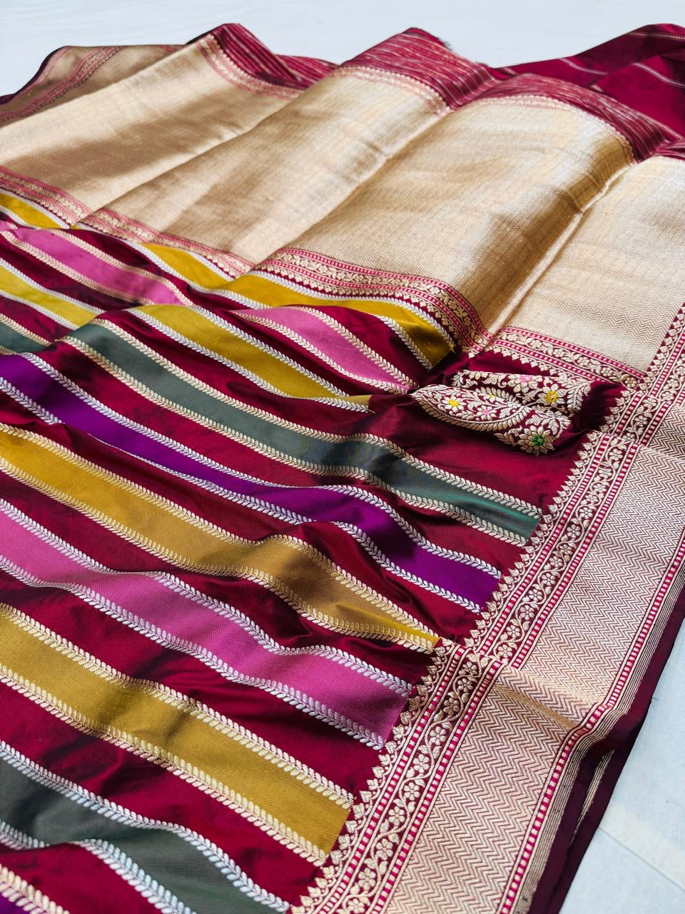 Katan Silk Rangkaat Saree