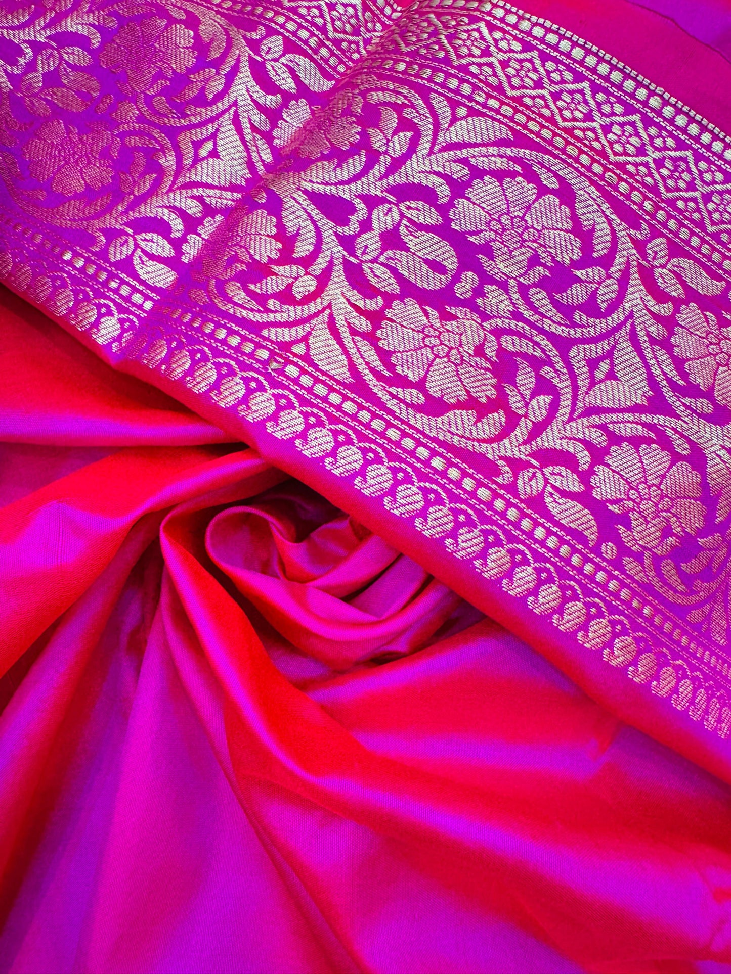 Pure Banarasi Katan Silk Kadhwa Buta Saree