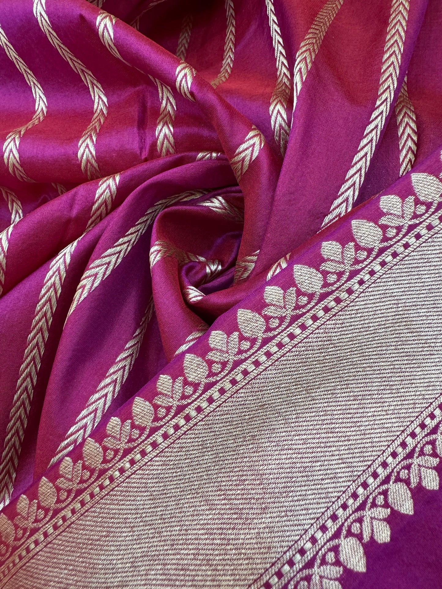 Pure Banarasi Katan Silk Rangkaat Saree