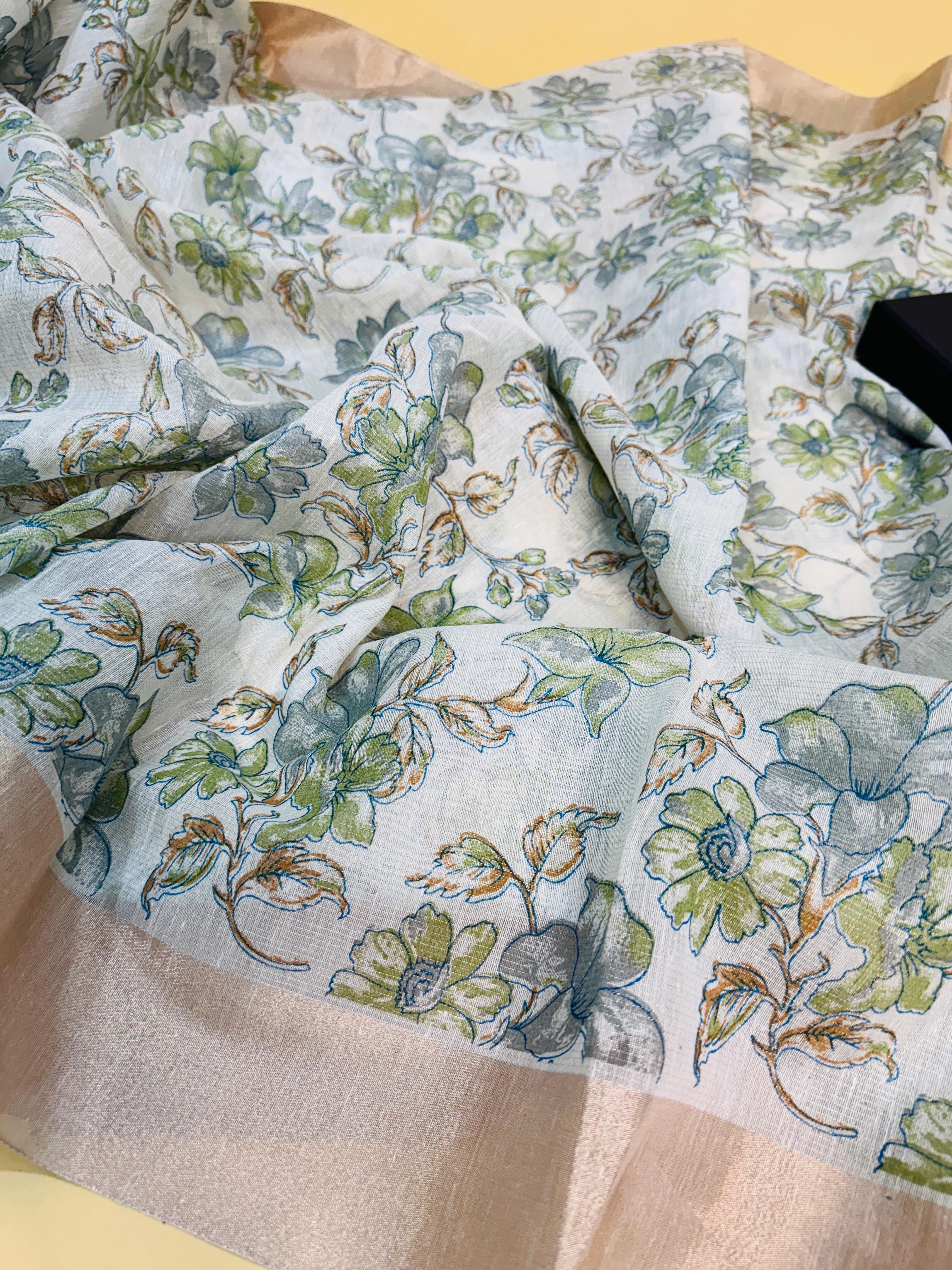Pure Cotton Digital Print Saree